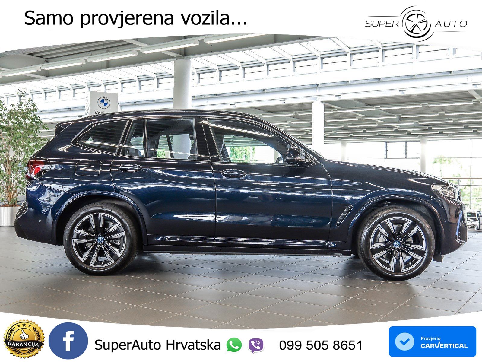 BMW iX3 80 kWh (286 KS) M Sport LED+GR SJED+ACC