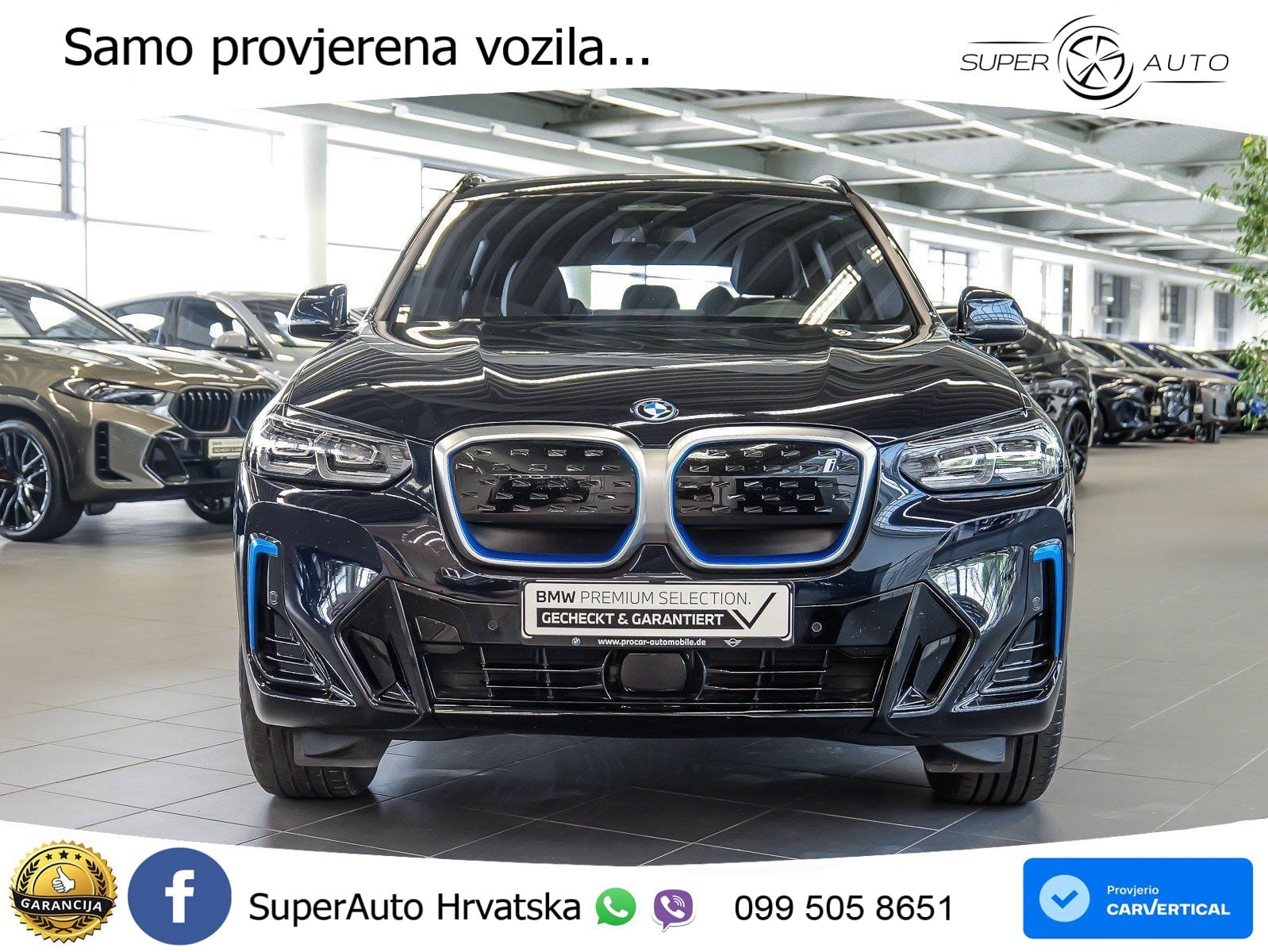 BMW iX3 80 kWh (286 KS) M Sport LED+GR SJED+ACC