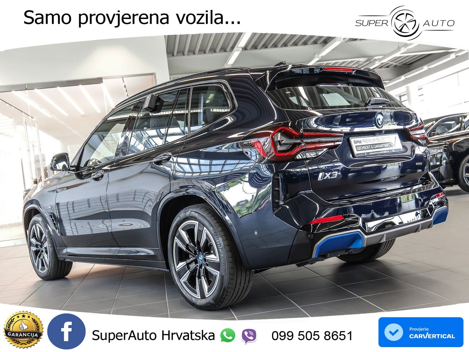 BMW iX3 80 kWh (286 KS) M Sport LED+GR SJED+ACC