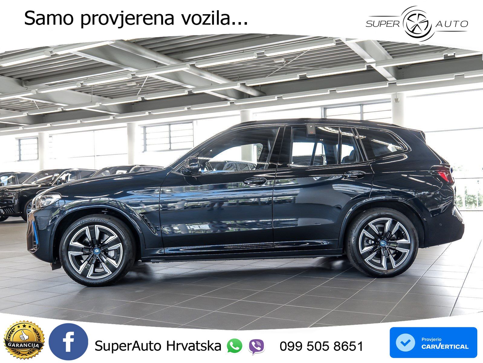BMW iX3 80 kWh (286 KS) M Sport LED+GR SJED+ACC