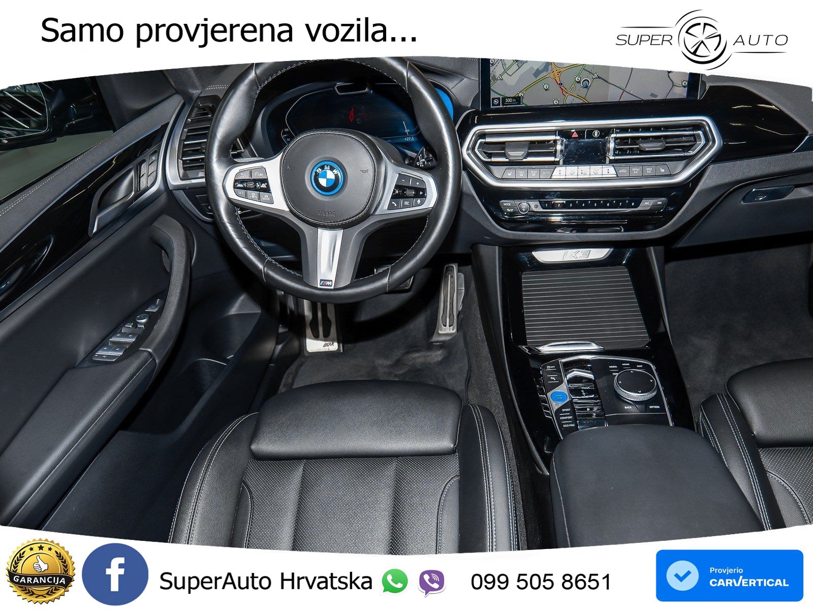 BMW iX3 80 kWh (286 KS) M Sport LED+GR SJED+ACC