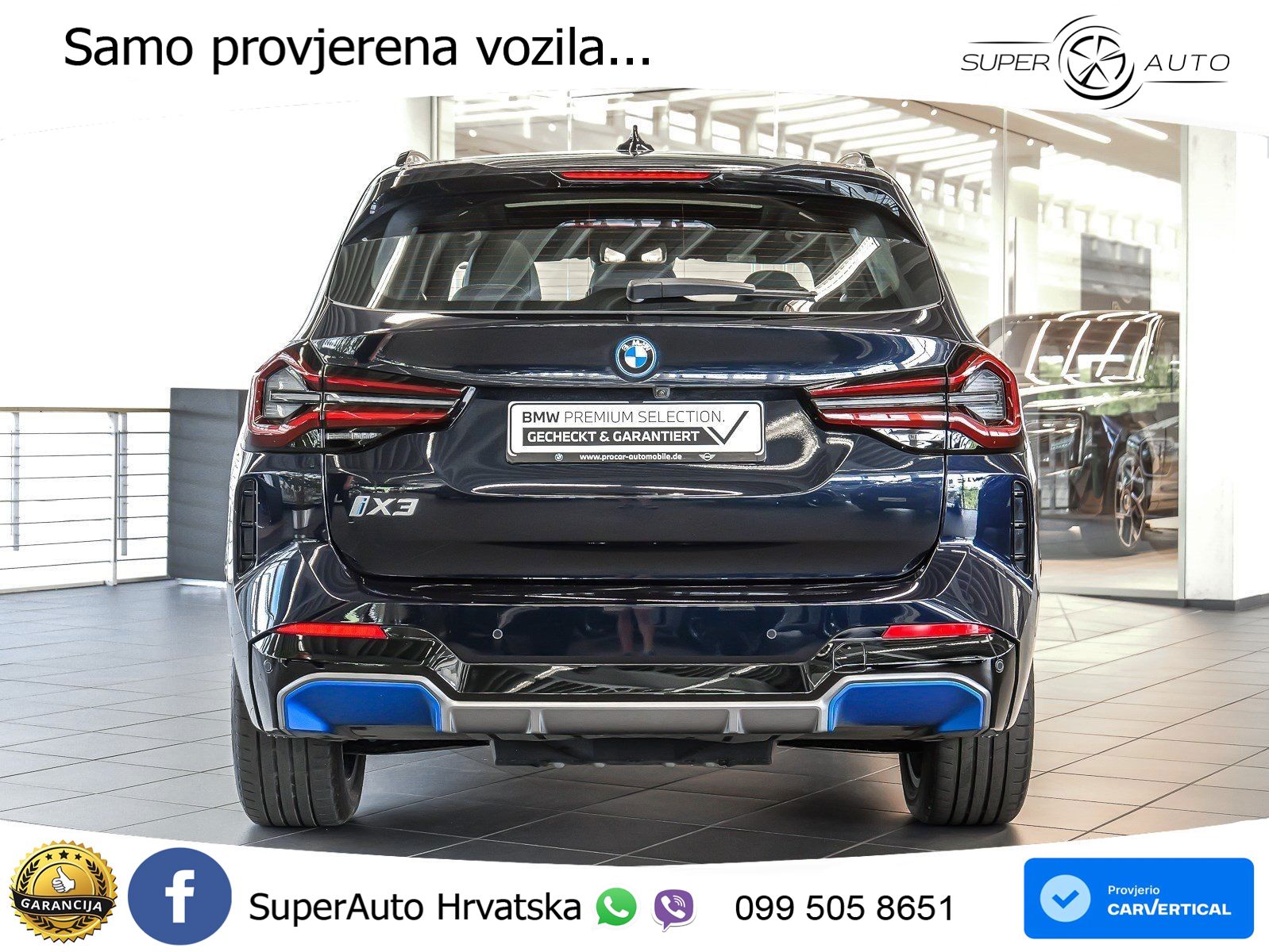 BMW iX3 80 kWh (286 KS) M Sport LED+GR SJED+ACC