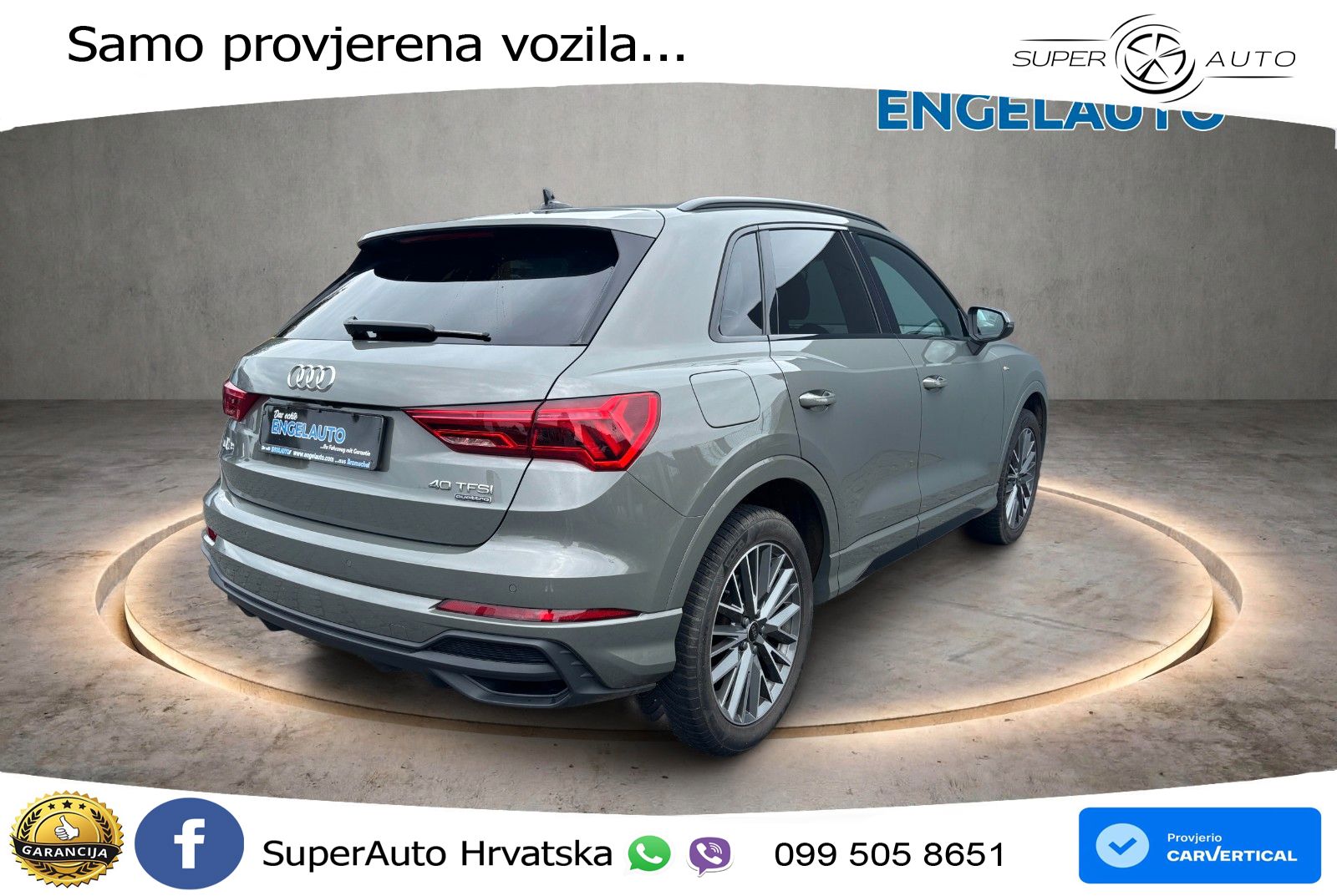 Audi Q3 40 TFSI (190 KS) quattro S tronic S line LED+GR SJED+ACC