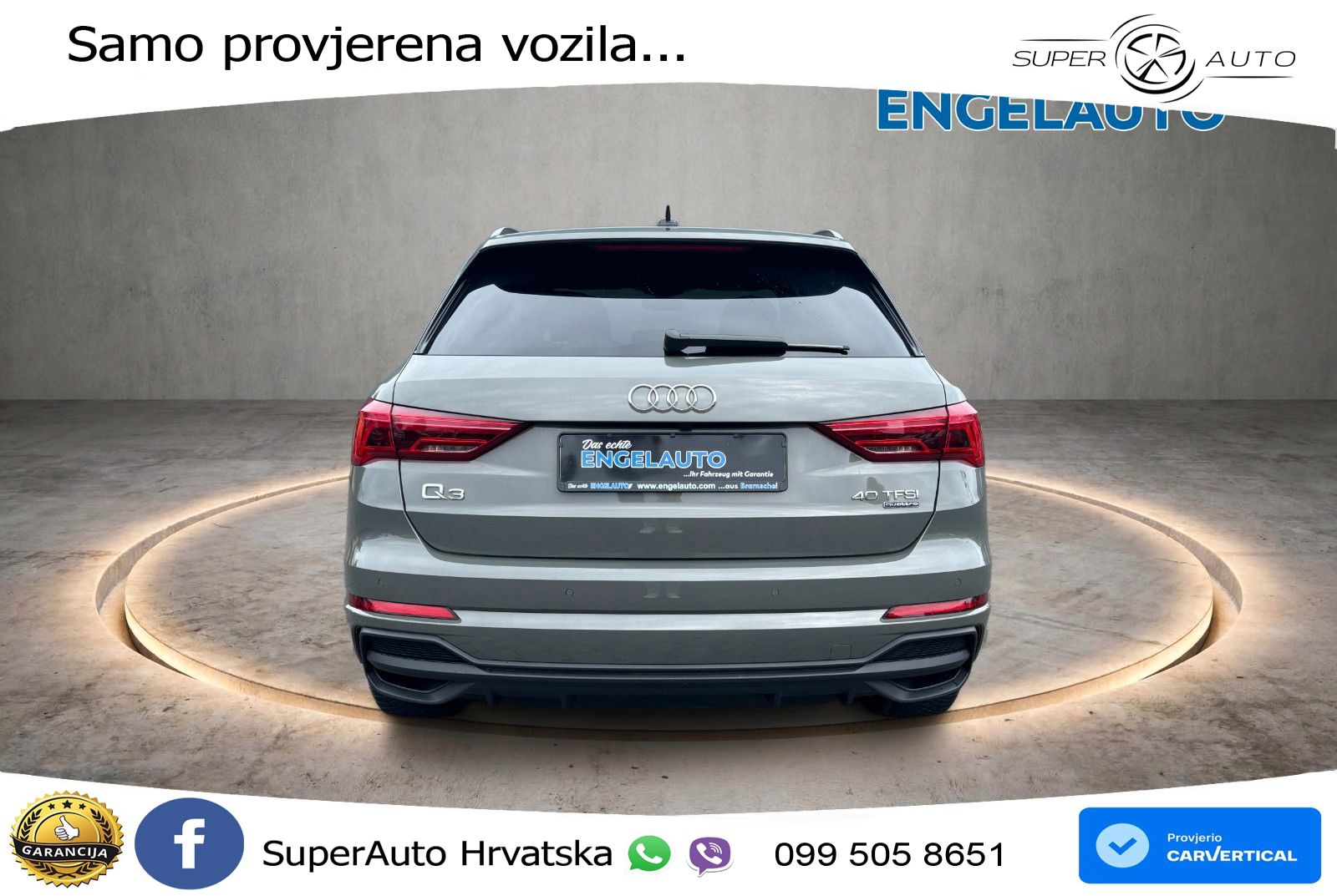 Audi Q3 40 TFSI (190 KS) quattro S tronic S line LED+GR SJED+ACC