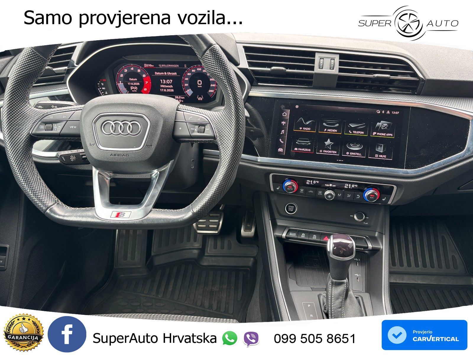 Audi Q3 40 TFSI (190 KS) quattro S tronic S line LED+GR SJED+ACC