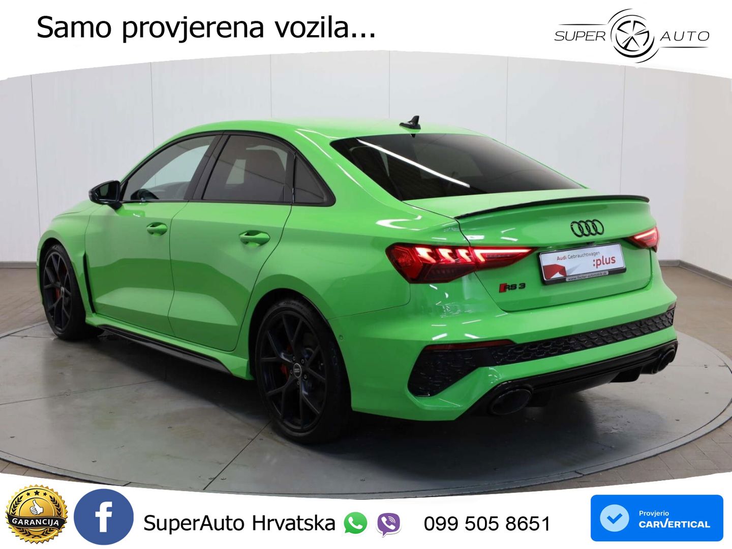 Audi RS3 Sedan 2.5 TFSI (400 KS) quattro S tronic LED+GR SJED+ACC