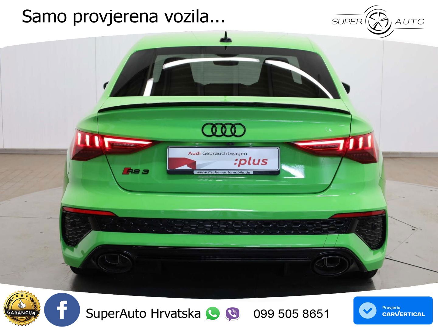 Audi RS3 Sedan 2.5 TFSI (400 KS) quattro S tronic LED+GR SJED+ACC