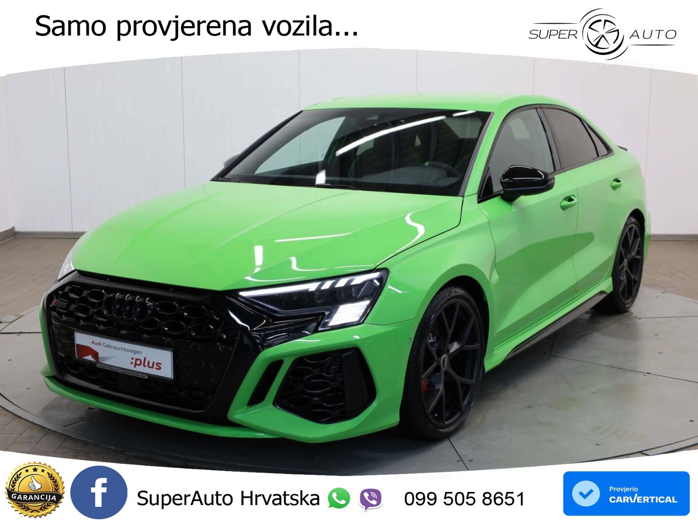 Audi RS3 Sedan 2.5 TFSI (400 KS) quattro S tronic LED+GR SJED+ACC
