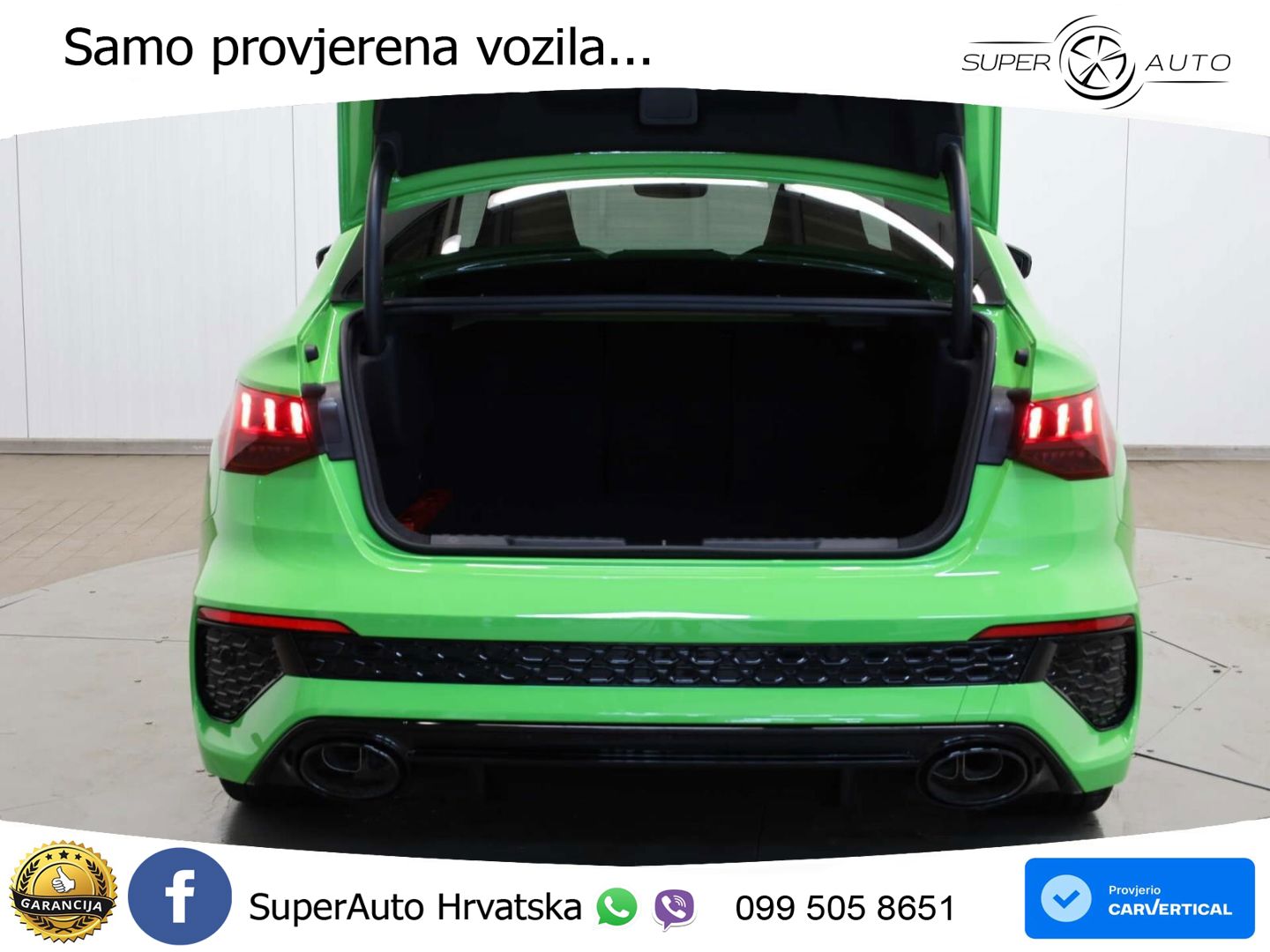 Audi RS3 Sedan 2.5 TFSI (400 KS) quattro S tronic LED+GR SJED+ACC