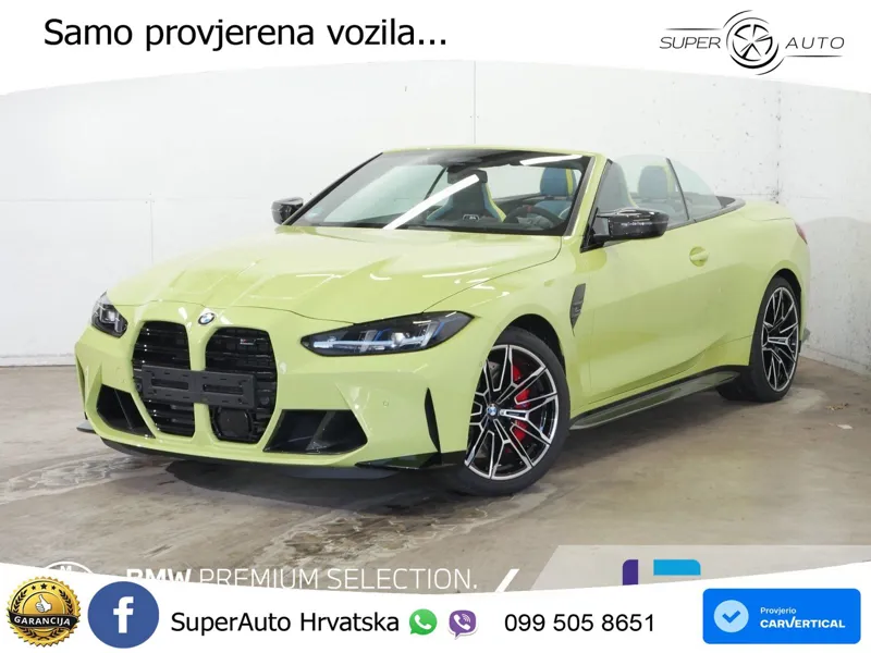 BMW M4 Convertible Competition 3.0 (530 KS) xDrive Steptronic LED+GR SJED+ACC