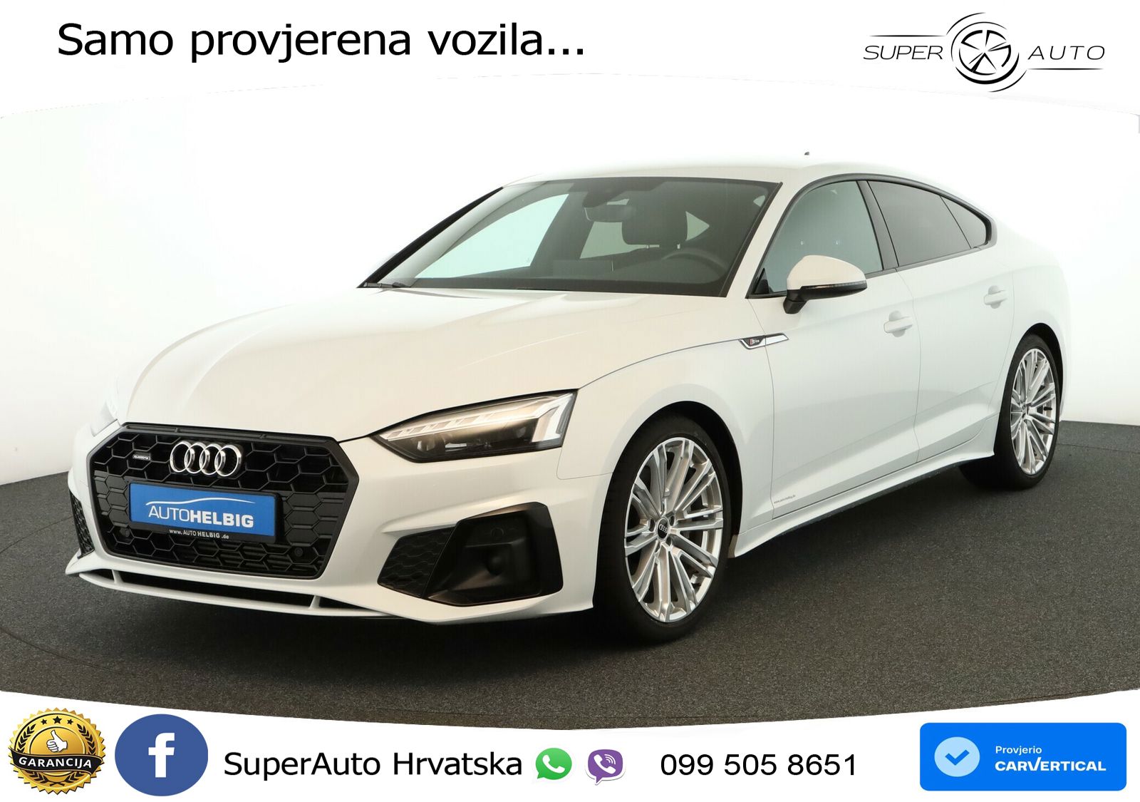Audi A5 Sportback 45 TFSI (265 KS) quattro S tronic S line MATRIX+GR SJED+KAM