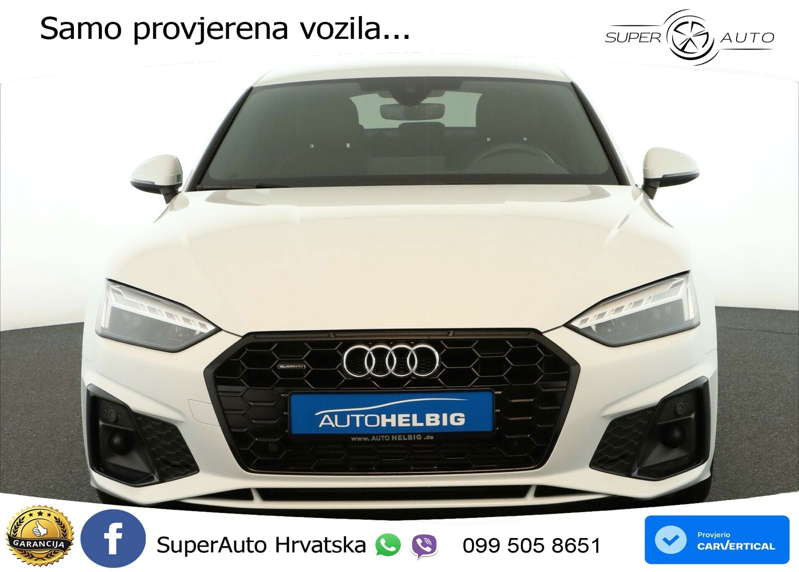 Audi A5 Sportback 45 TFSI (265 KS) quattro S tronic S line MATRIX+GR SJED+KAM