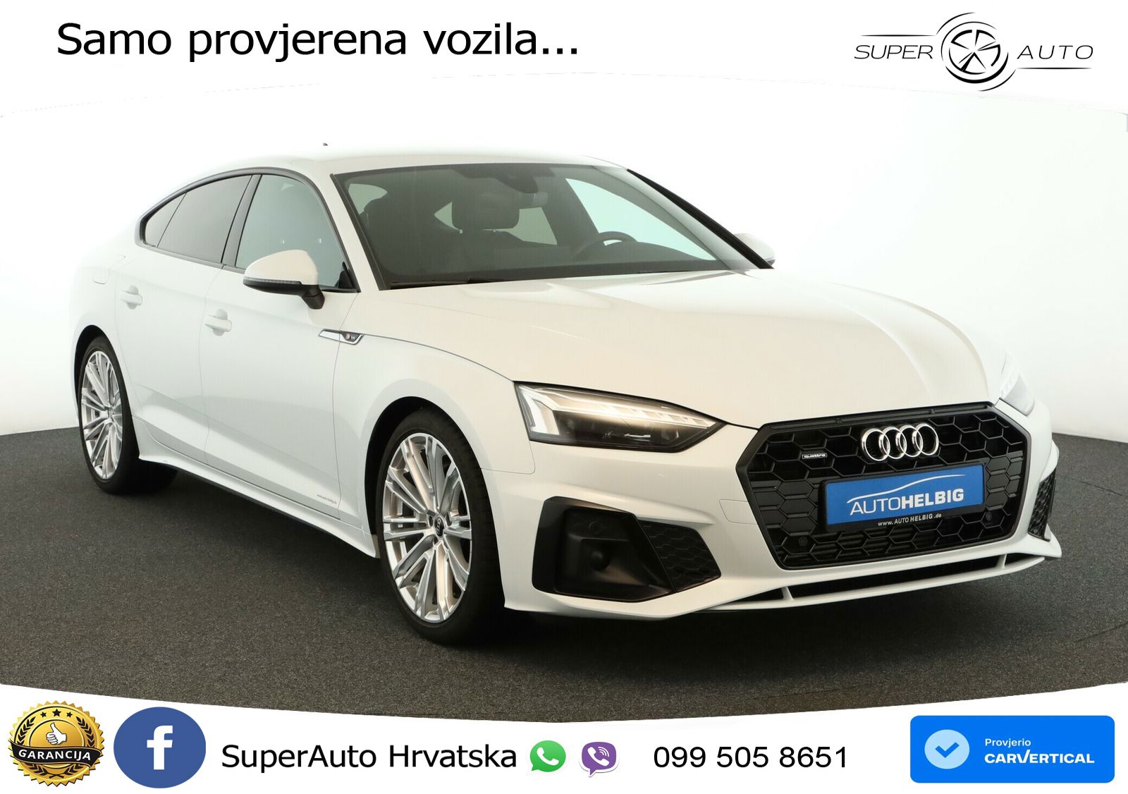 Audi A5 Sportback 45 TFSI (265 KS) quattro S tronic S line MATRIX+GR SJED+KAM
