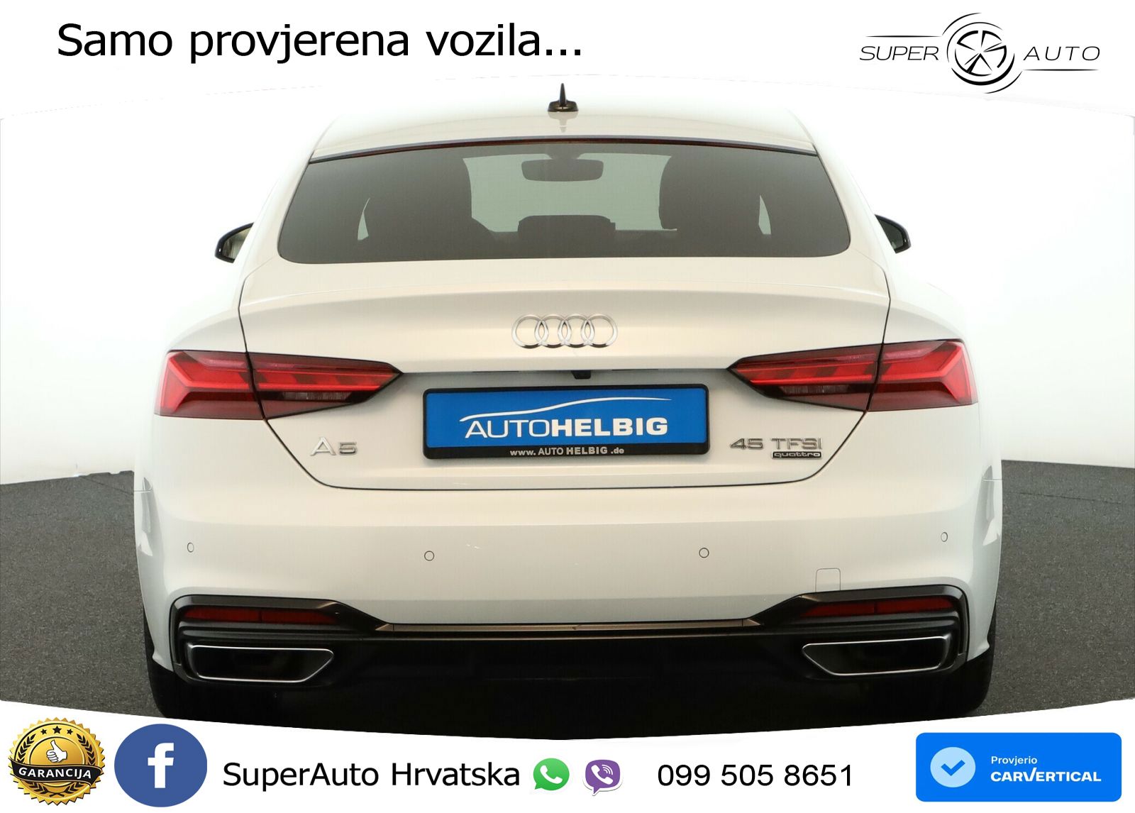 Audi A5 Sportback 45 TFSI (265 KS) quattro S tronic S line MATRIX+GR SJED+KAM
