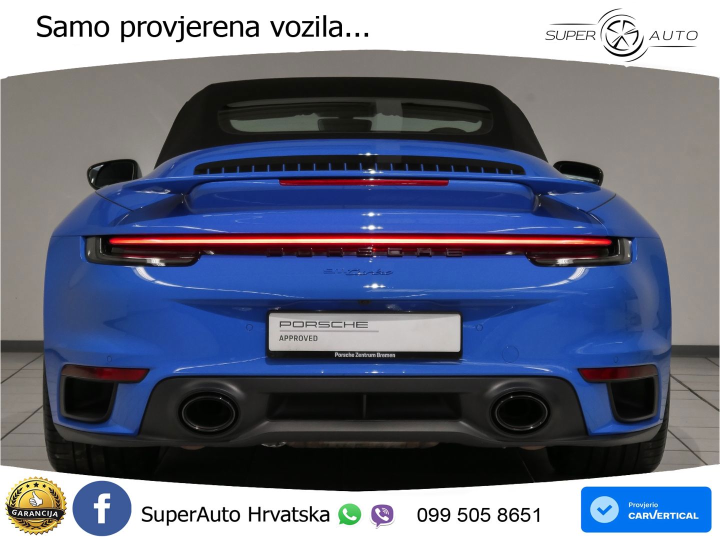 Porsche 911 Turbo Cabriolet 3.8 (580 KS) PDK LED+GR SJED+ACC