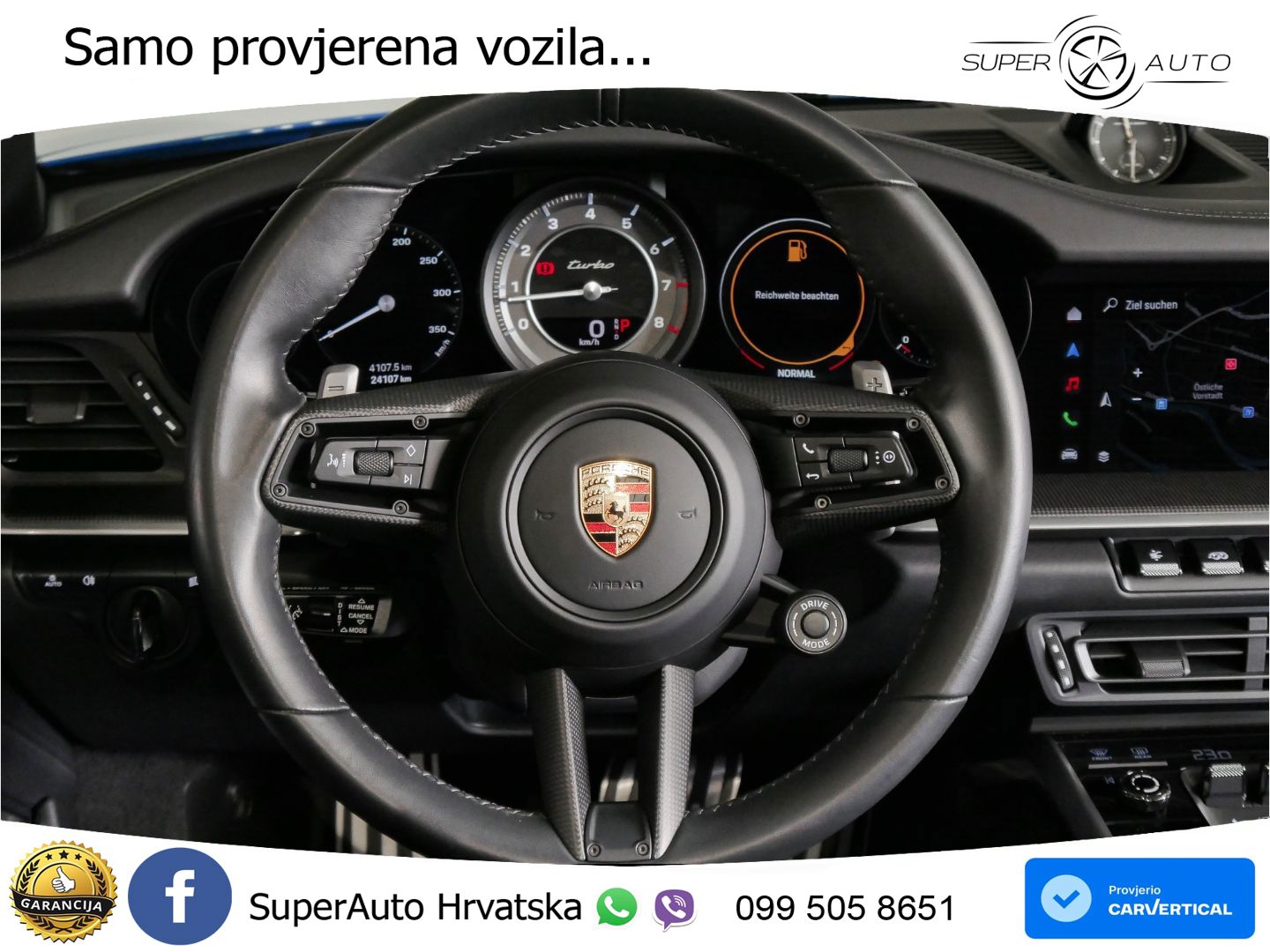 Porsche 911 Turbo Cabriolet 3.8 (580 KS) PDK LED+GR SJED+ACC