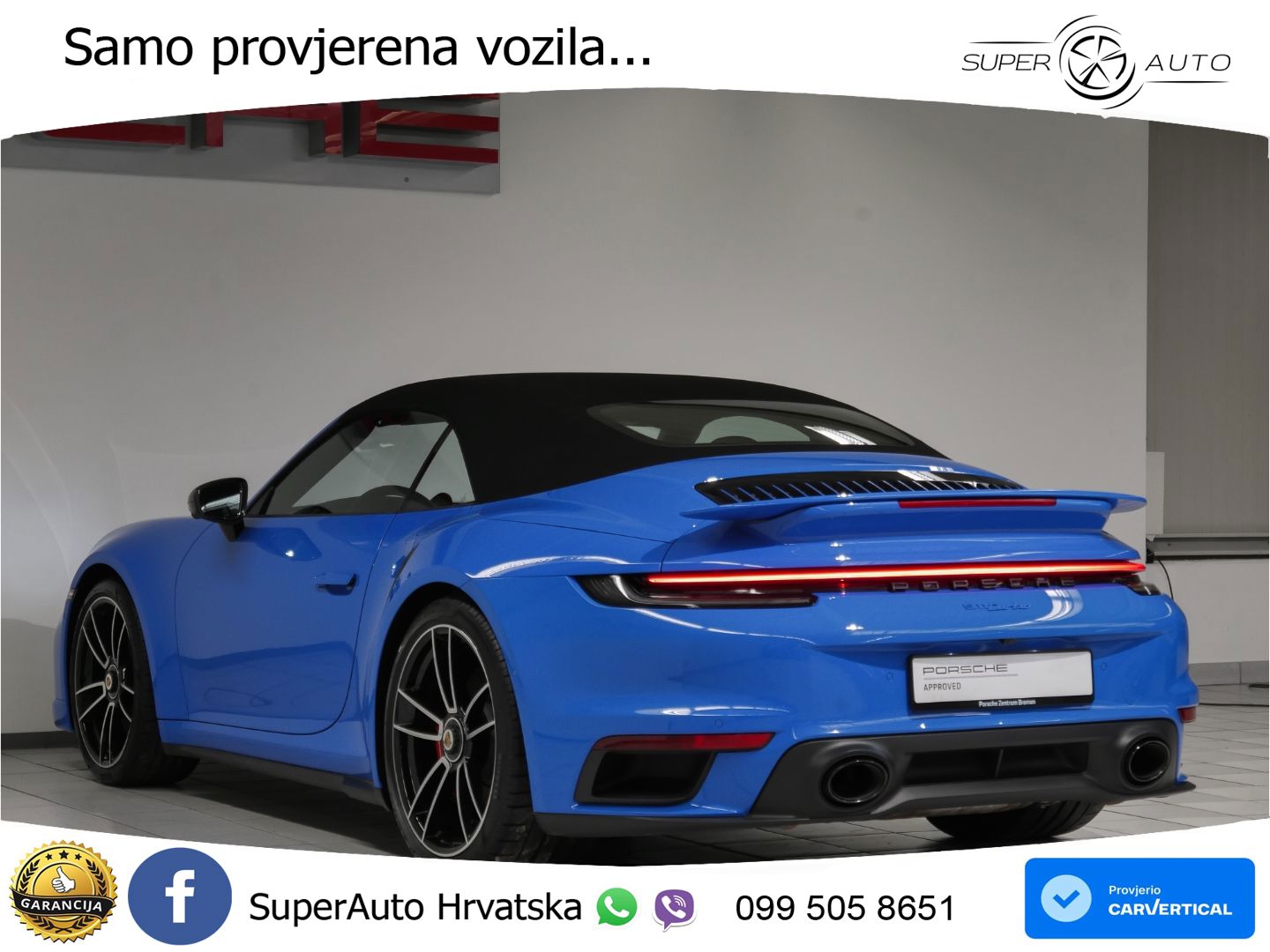 Porsche 911 Turbo Cabriolet 3.8 (580 KS) PDK LED+GR SJED+ACC
