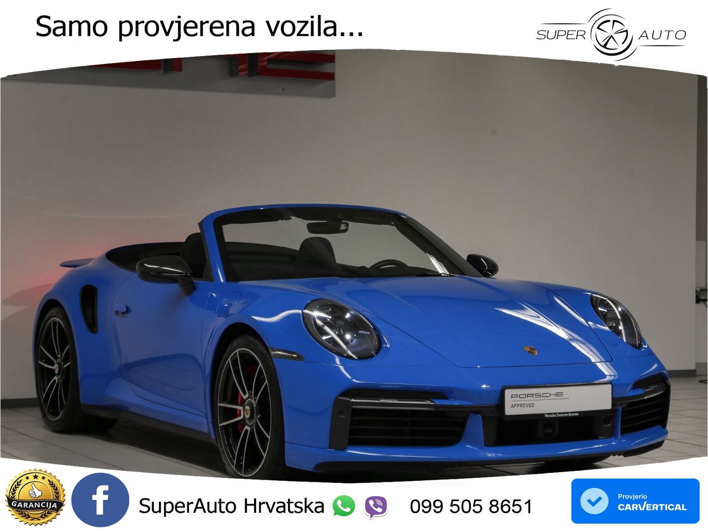 Porsche 911 Turbo Cabriolet 3.8 (580 KS) PDK LED+GR SJED+ACC