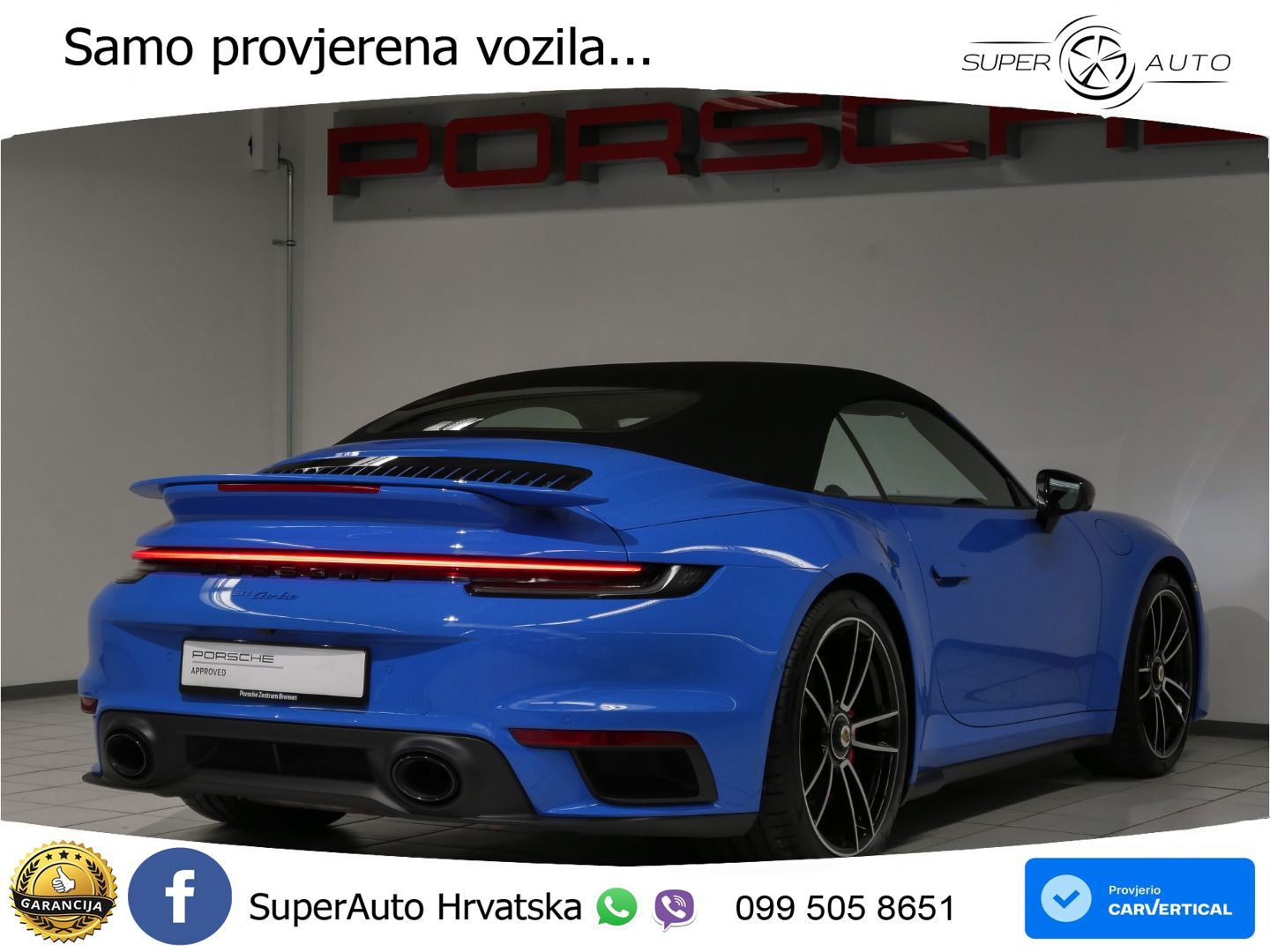 Porsche 911 Turbo Cabriolet 3.8 (580 KS) PDK LED+GR SJED+ACC