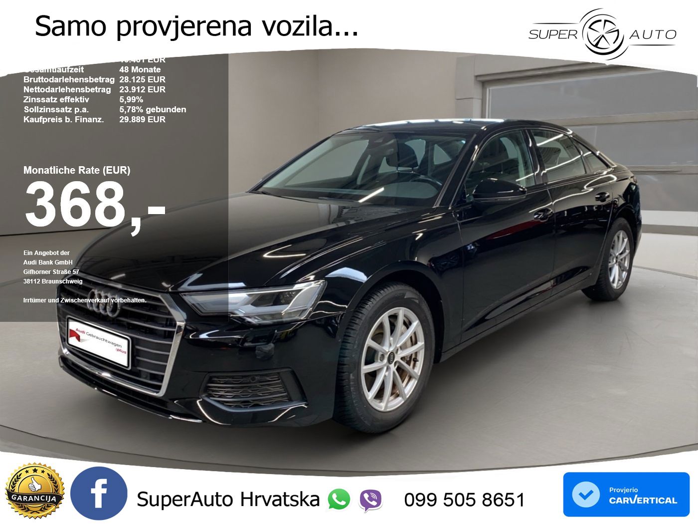 Audi A6 45 TFSI (265 KS) S tronic