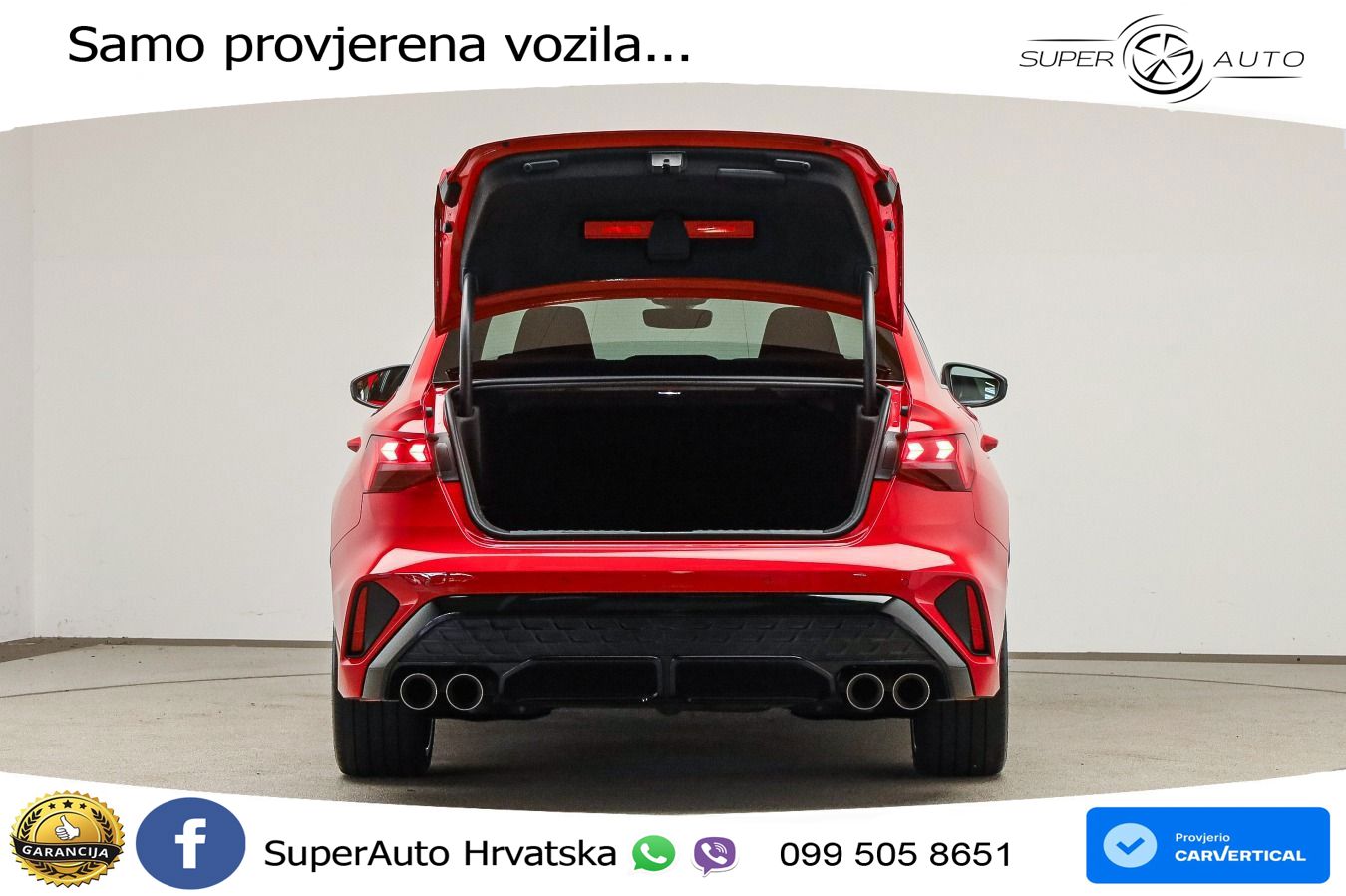 Audi S3 Limuzina 2.0 TFSI (333 KS) quattro S tronic MATRIX+GR SJED+KAM