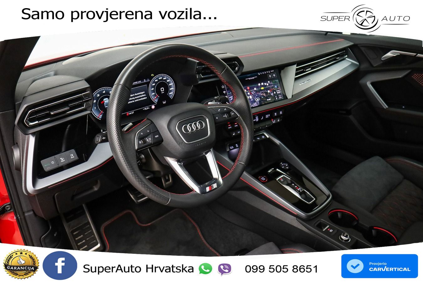 Audi S3 Limuzina 2.0 TFSI (333 KS) quattro S tronic MATRIX+GR SJED+KAM