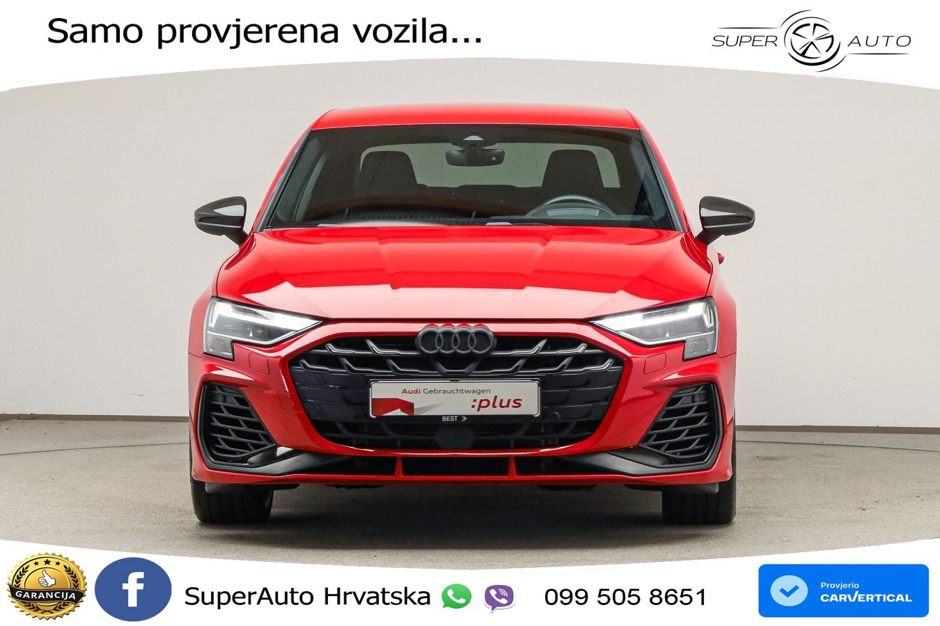 Audi S3 Limuzina 2.0 TFSI (333 KS) quattro S tronic MATRIX+GR SJED+KAM