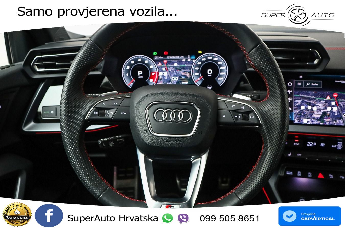 Audi S3 Limuzina 2.0 TFSI (333 KS) quattro S tronic MATRIX+GR SJED+KAM