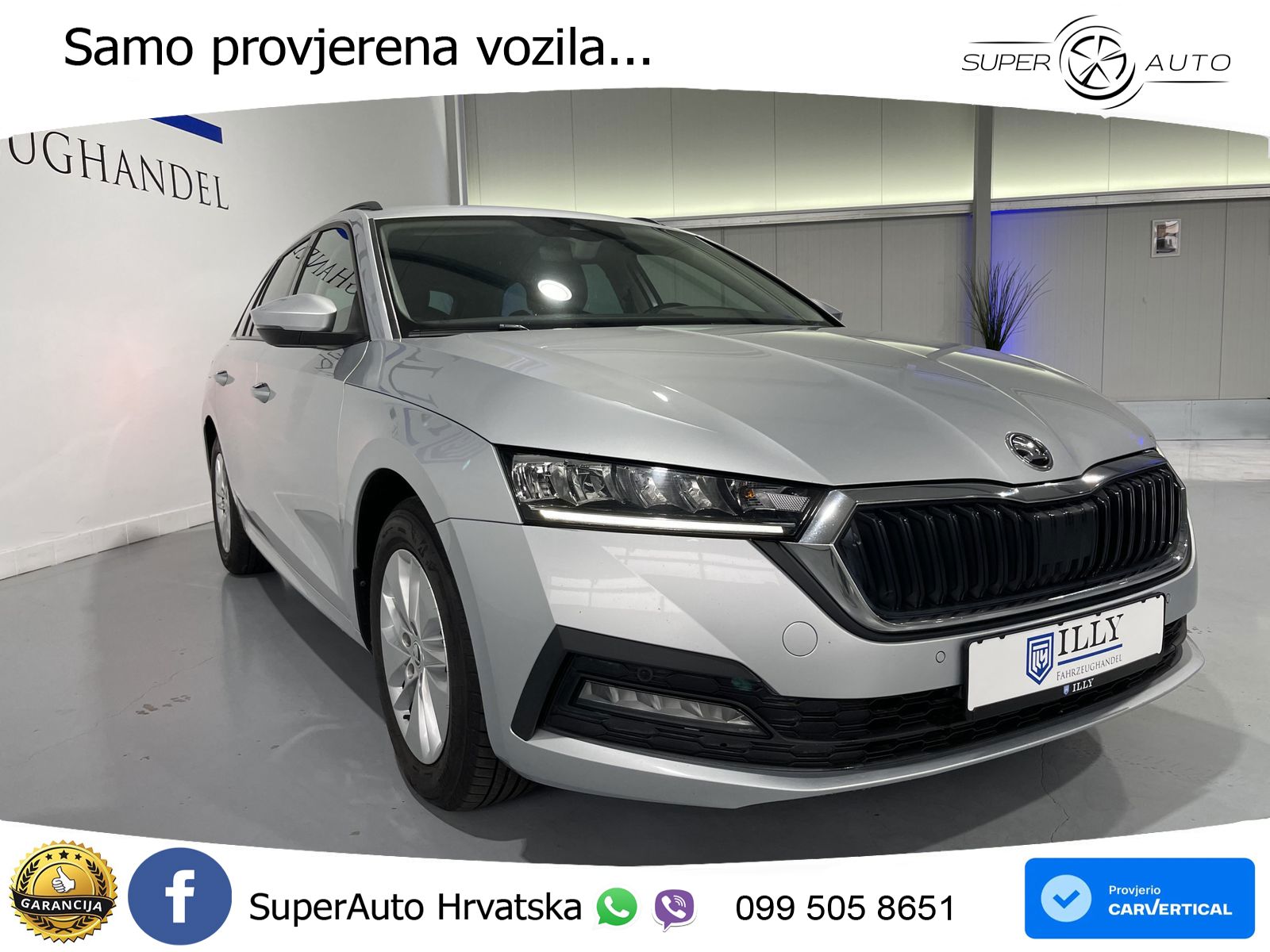 Škoda Octavia Combi 2.0 TDI (150 KS) DSG LED+GR SJED+ACC