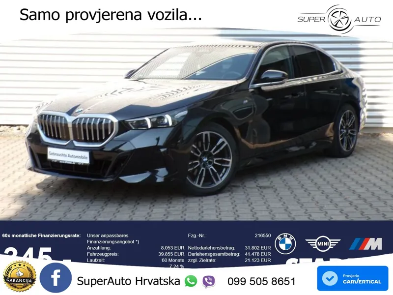 BMW 520i (208 KS) Steptronic M Sport LED+GR SJED+ACC