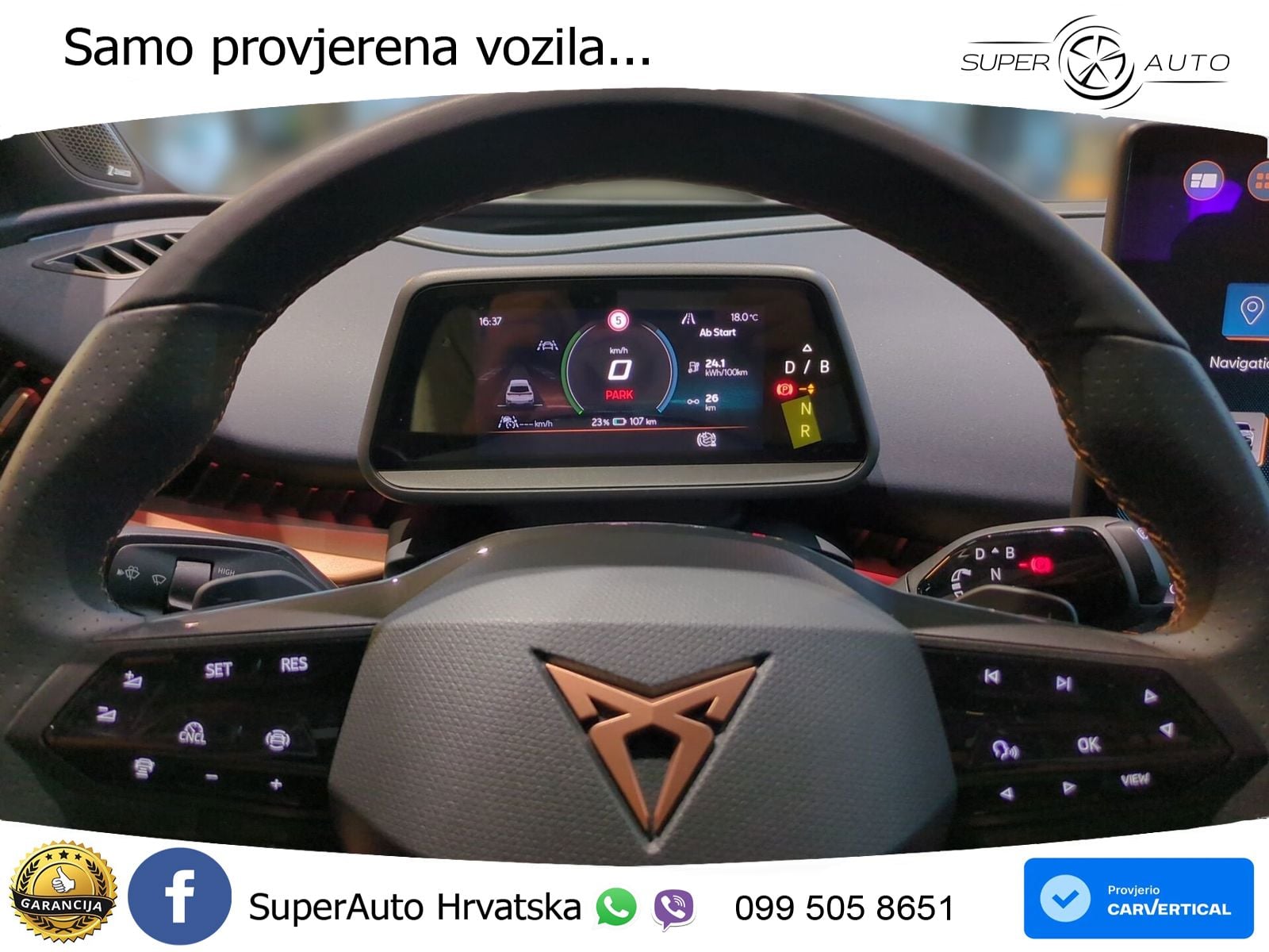 Cupra Tavascan 82 kWh (286 KS) MATRIX+GR SJED+KAM