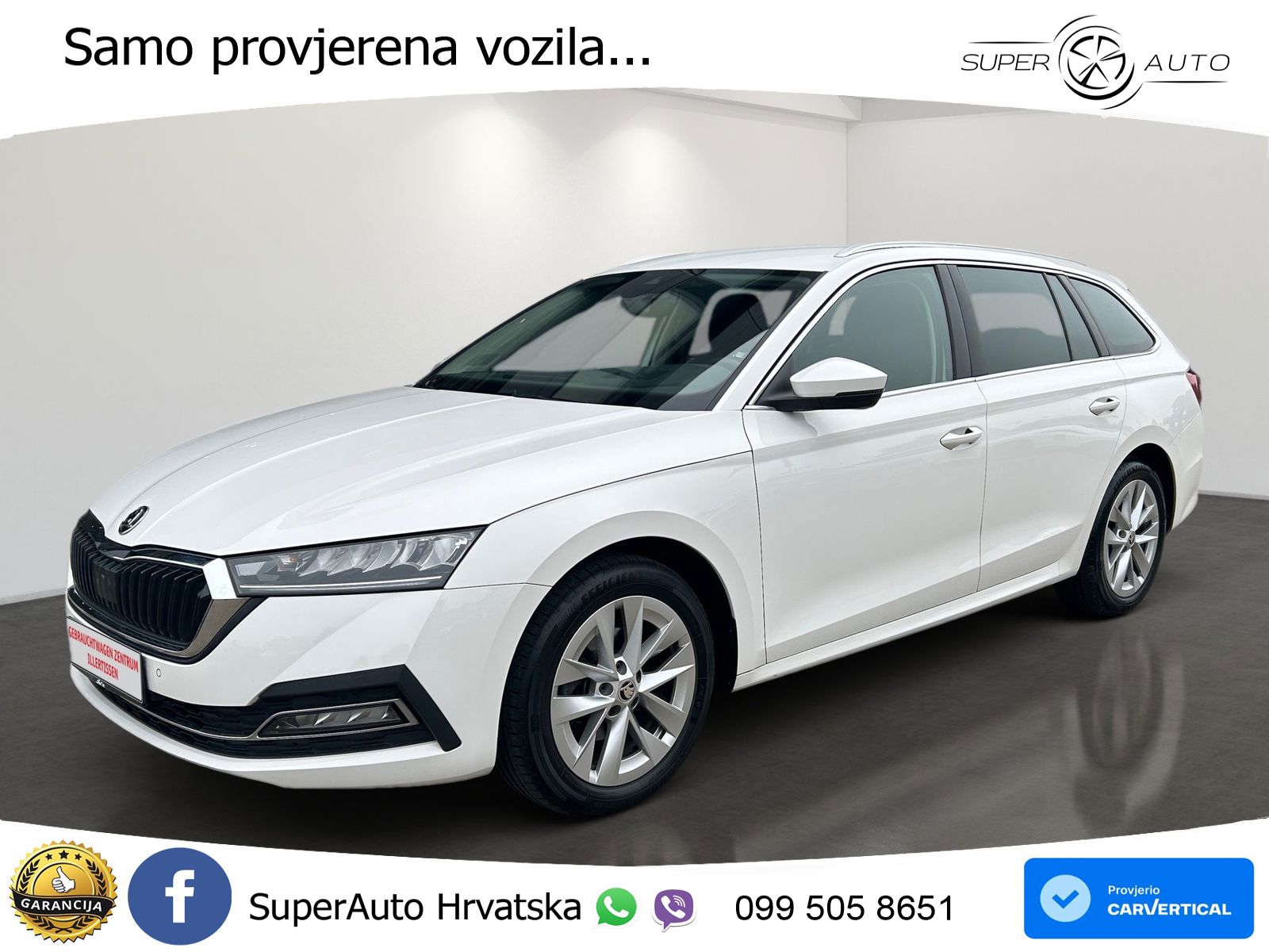 Škoda Octavia Combi 2.0 TDI (150 KS) DSG LED+GR SJED+ACC