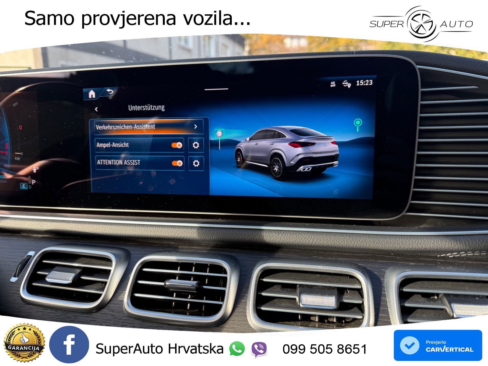 Mercedes AMG GLE 53 (435 KS) EQ Boost 4MATIC+ AMG SPEEDSHIFT TCT 9G ACC+HEAD+GR SJED+360+PANO