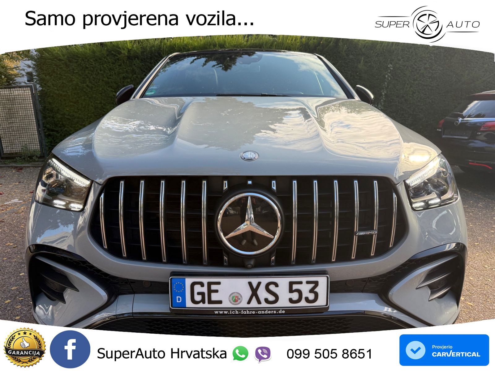 Mercedes AMG GLE 53 (435 KS) EQ Boost 4MATIC+ AMG SPEEDSHIFT TCT 9G ACC+HEAD+GR SJED+360+PANO