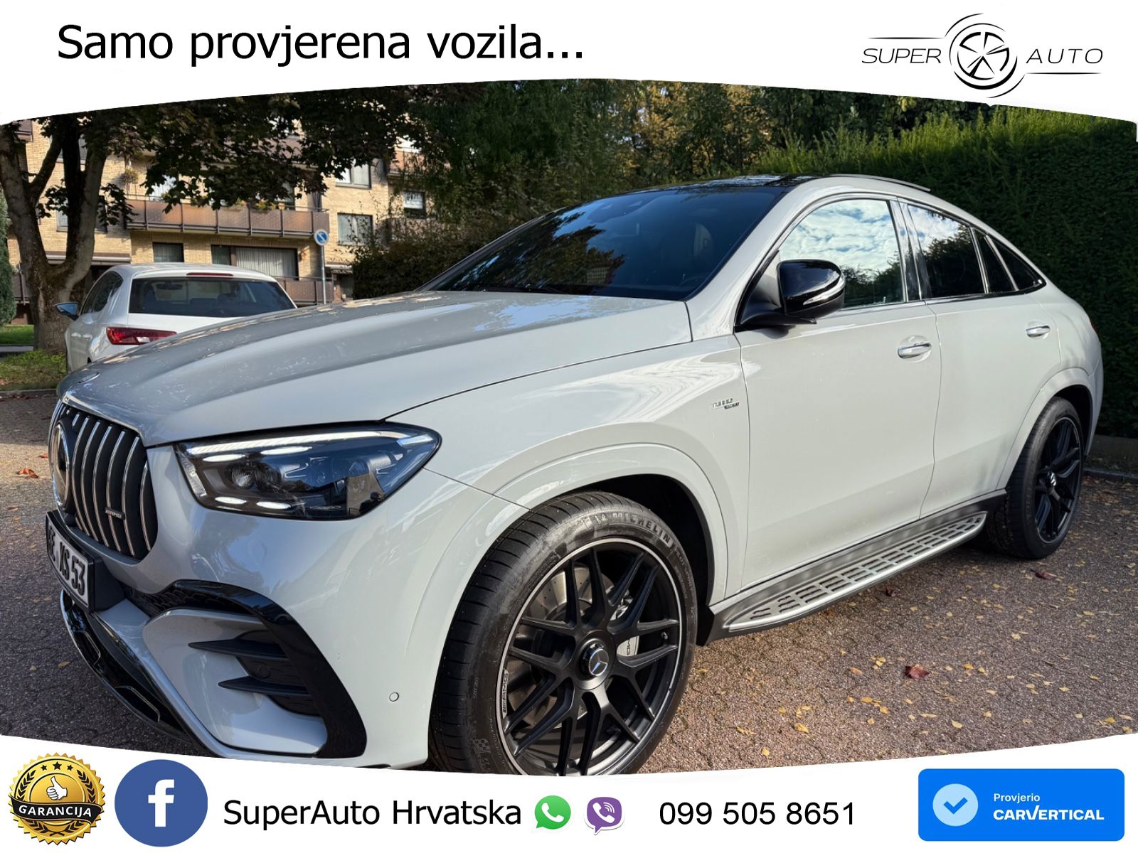 Mercedes AMG GLE 53 (435 KS) EQ Boost 4MATIC+ AMG SPEEDSHIFT TCT 9G ACC+HEAD+GR SJED+360+PANO