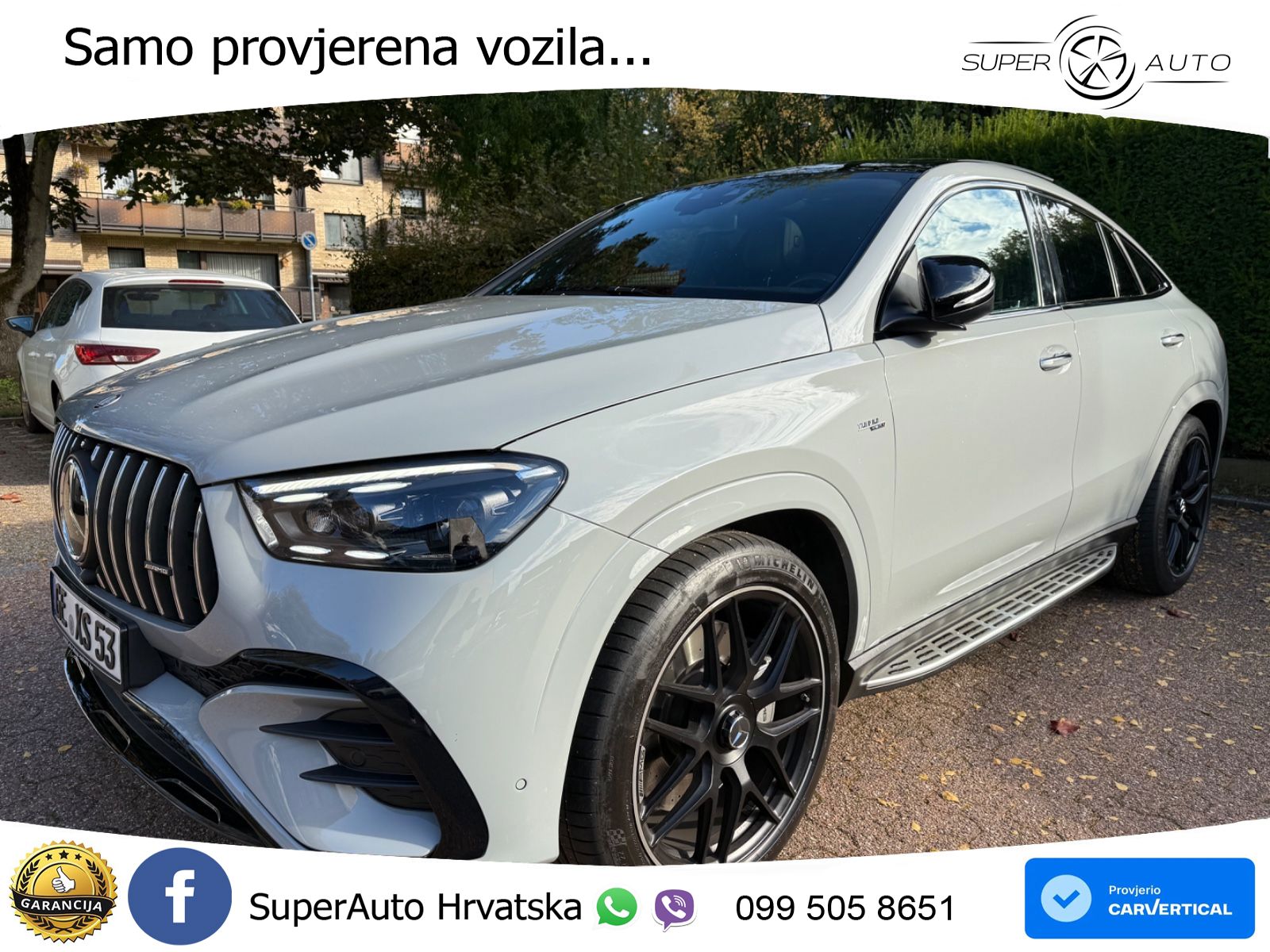Mercedes AMG GLE 53 (435 KS) EQ Boost 4MATIC+ AMG SPEEDSHIFT TCT 9G ACC+HEAD+GR SJED+360+PANO