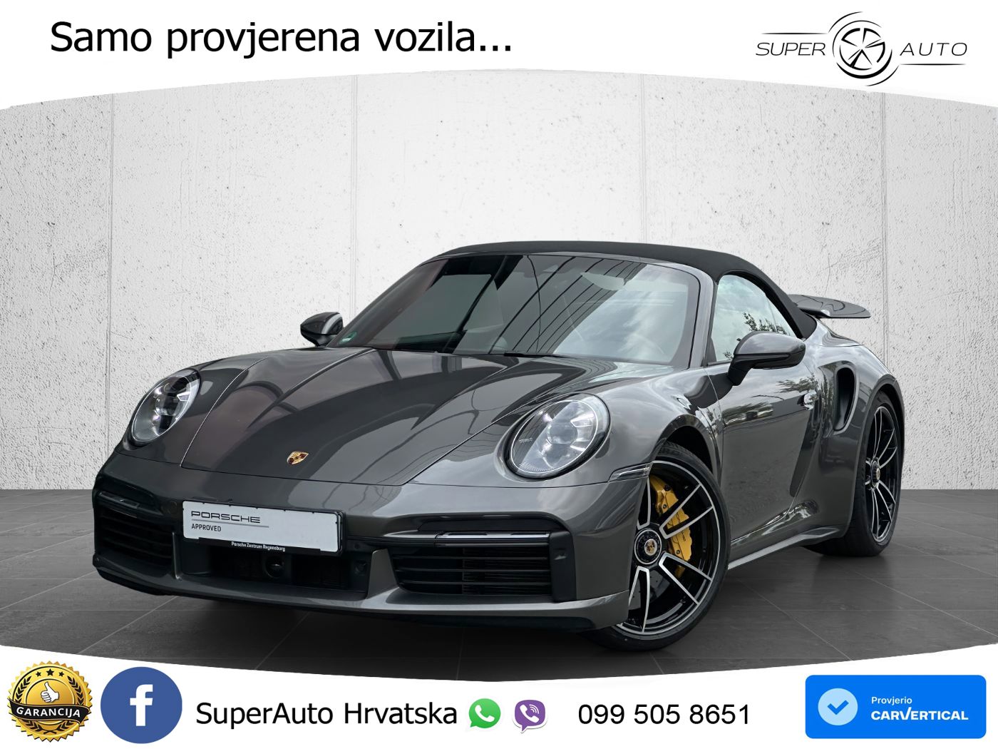 Porsche 911 Turbo S Cabriolet 3.8 (650 KS) PDK LED+GR SJED+ACC