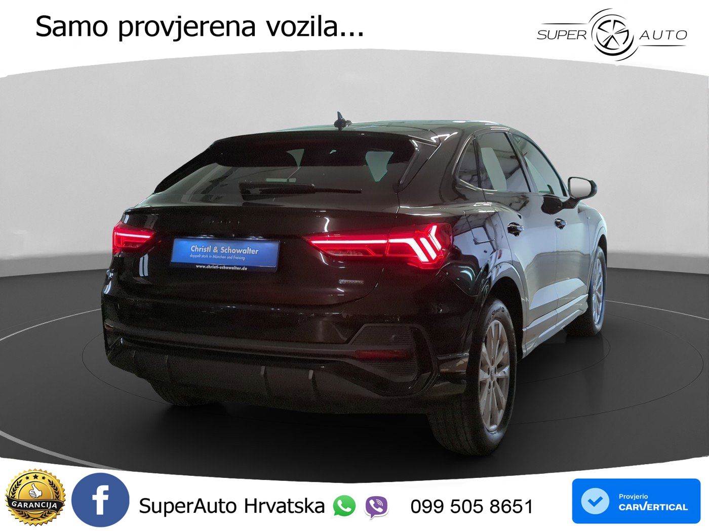Audi Q3 II Sportback 40 TFSI (190 KS) quattro S tronic S line LED+GR SJED+ACC