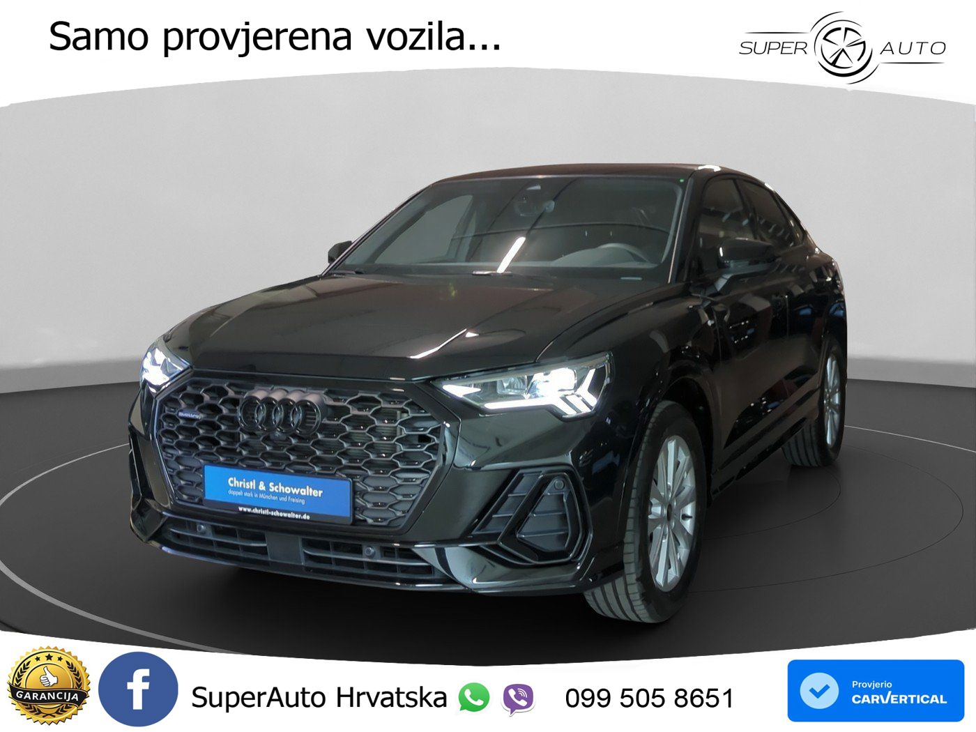 Audi Q3 II Sportback 40 TFSI (190 KS) quattro S tronic S line LED+GR SJED+ACC