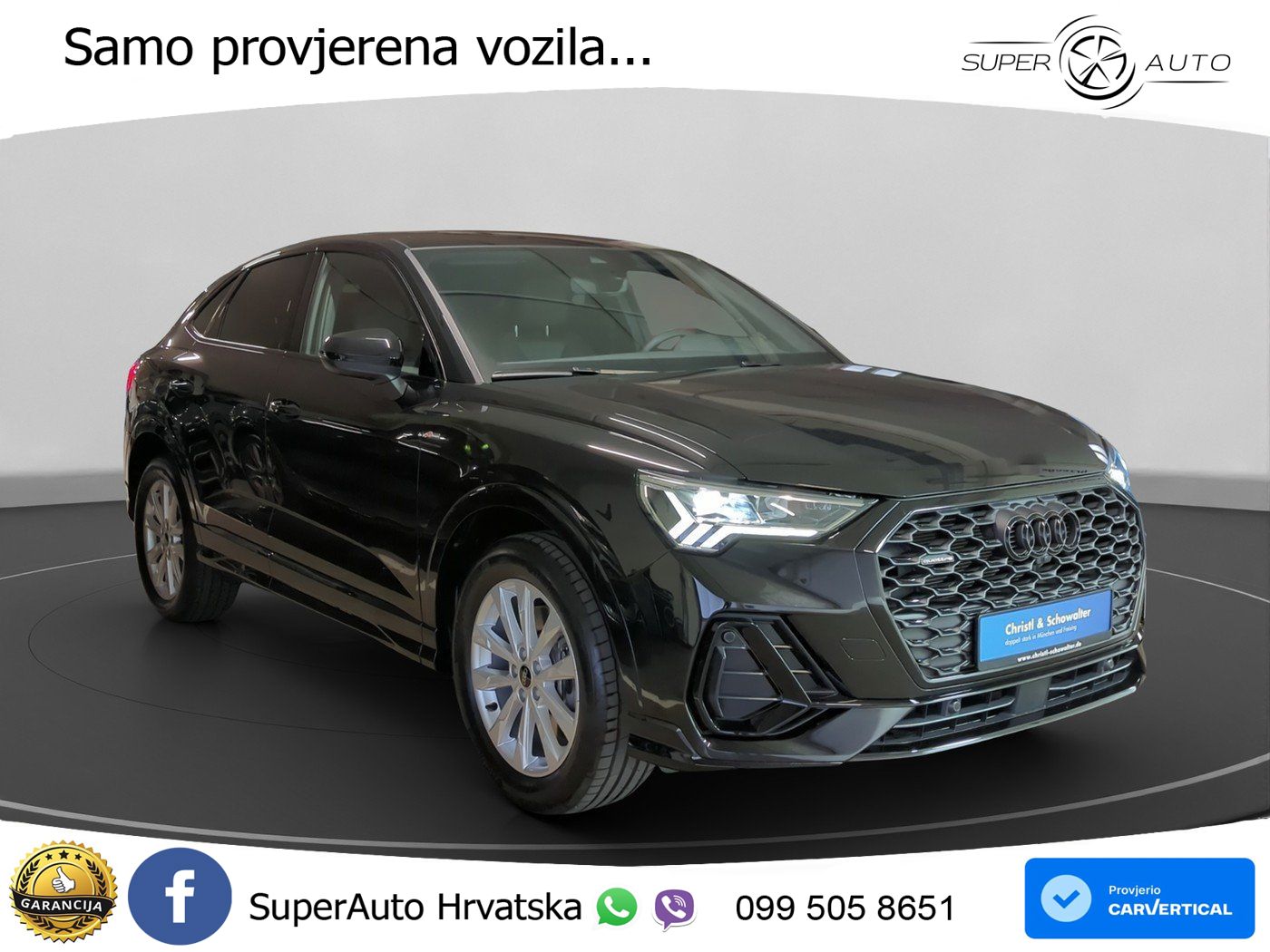 Audi Q3 II Sportback 40 TFSI (190 KS) quattro S tronic S line LED+GR SJED+ACC