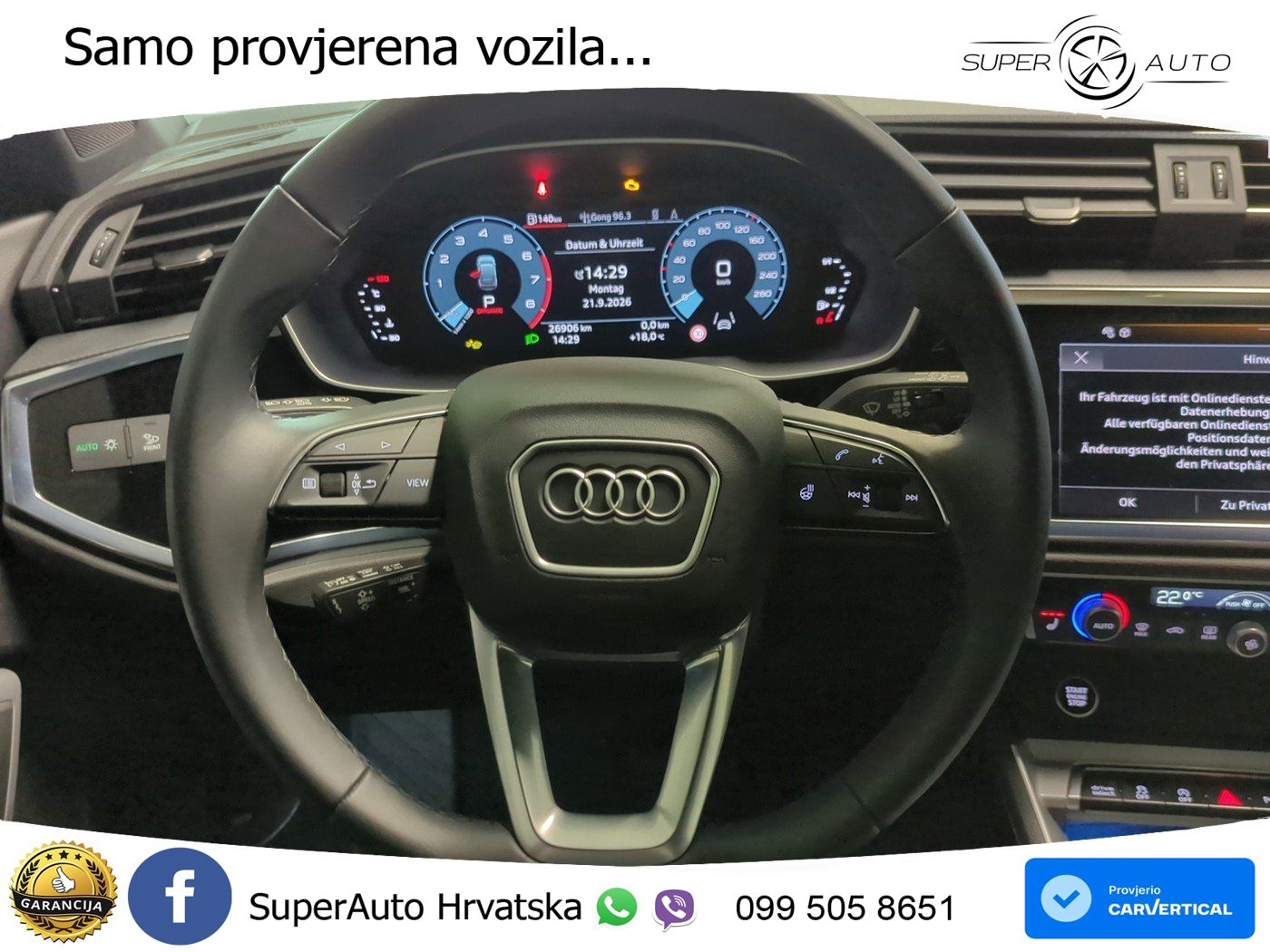 Audi Q3 II Sportback 40 TFSI (190 KS) quattro S tronic S line LED+GR SJED+ACC