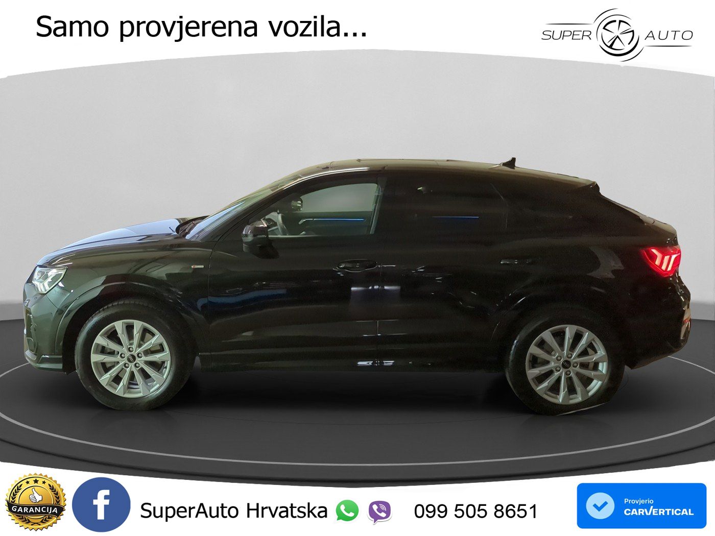 Audi Q3 II Sportback 40 TFSI (190 KS) quattro S tronic S line LED+GR SJED+ACC