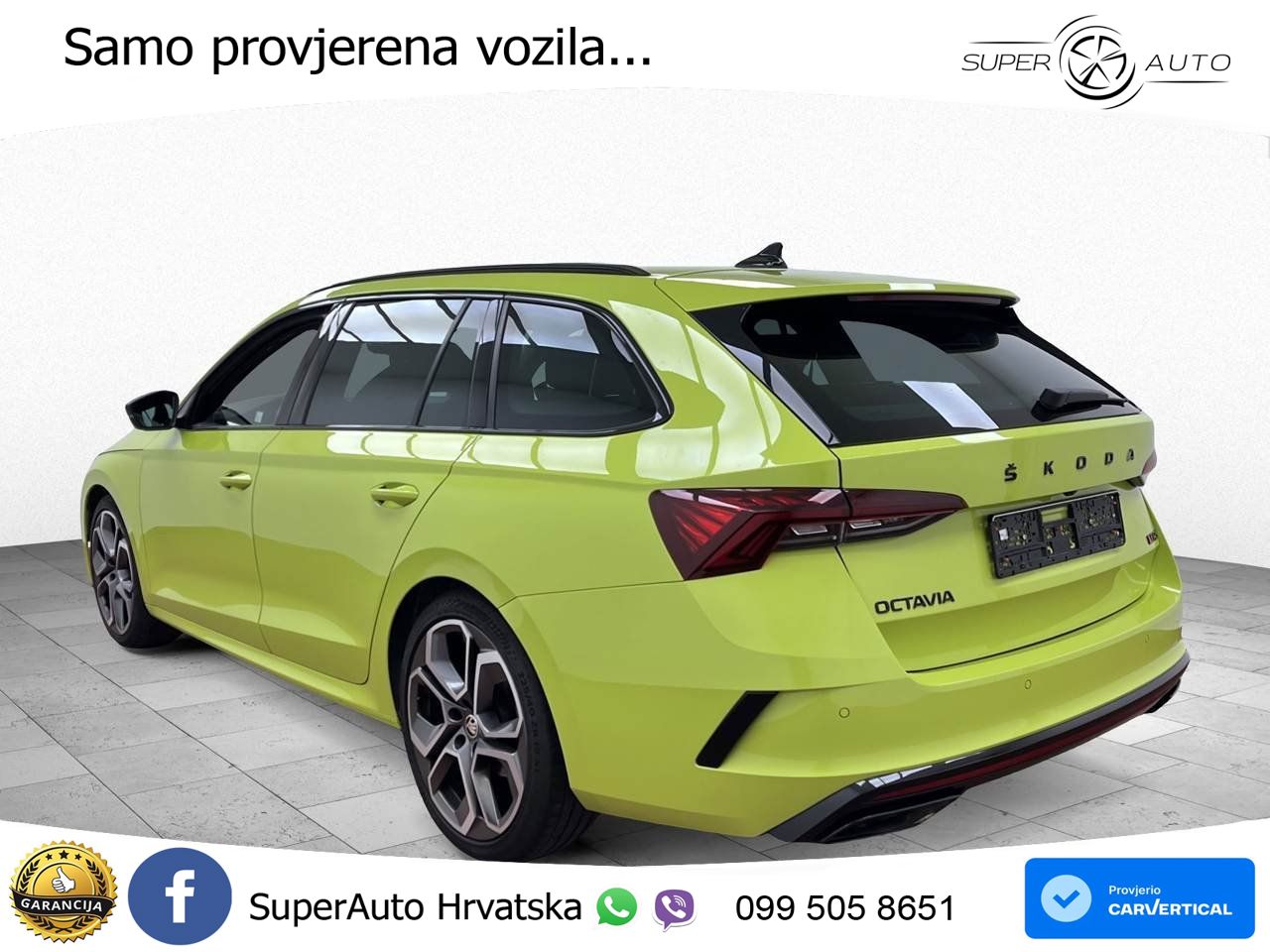 Škoda Octavia Combi RS 2.0 TDI (200 KS) DSG LED+GR SJED+ACC