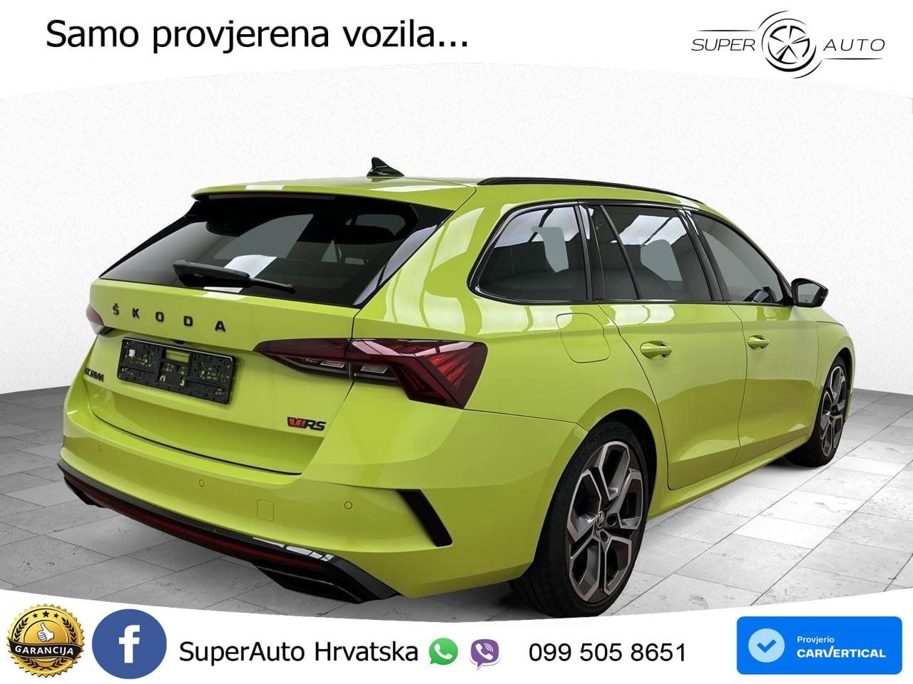 Škoda Octavia Combi RS 2.0 TDI (200 KS) DSG LED+GR SJED+ACC