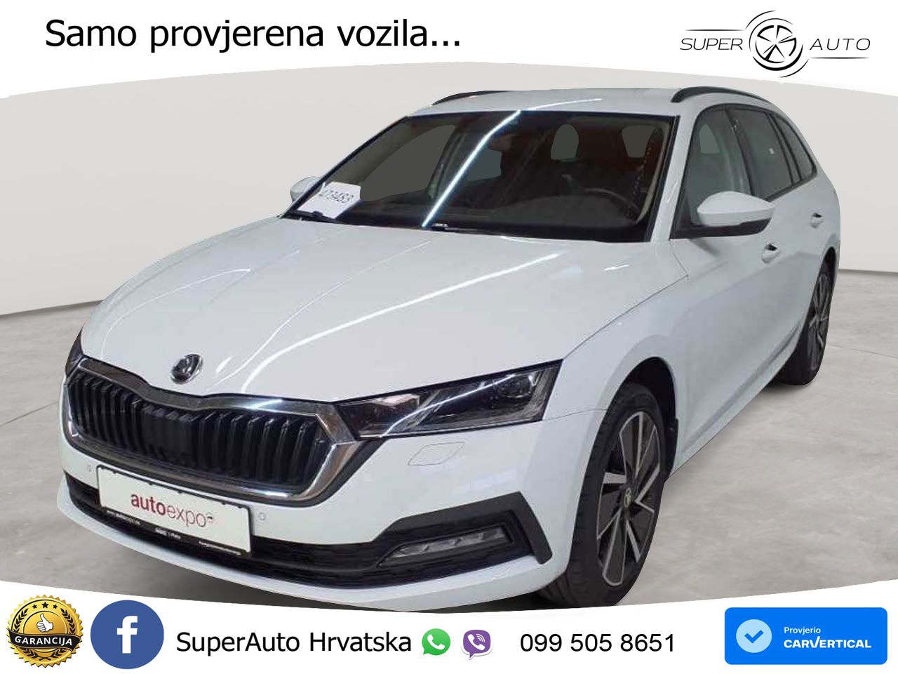 Škoda Octavia Combi 2.0 TDI (150 KS) DSG MATRIX+GR SJED+KAM