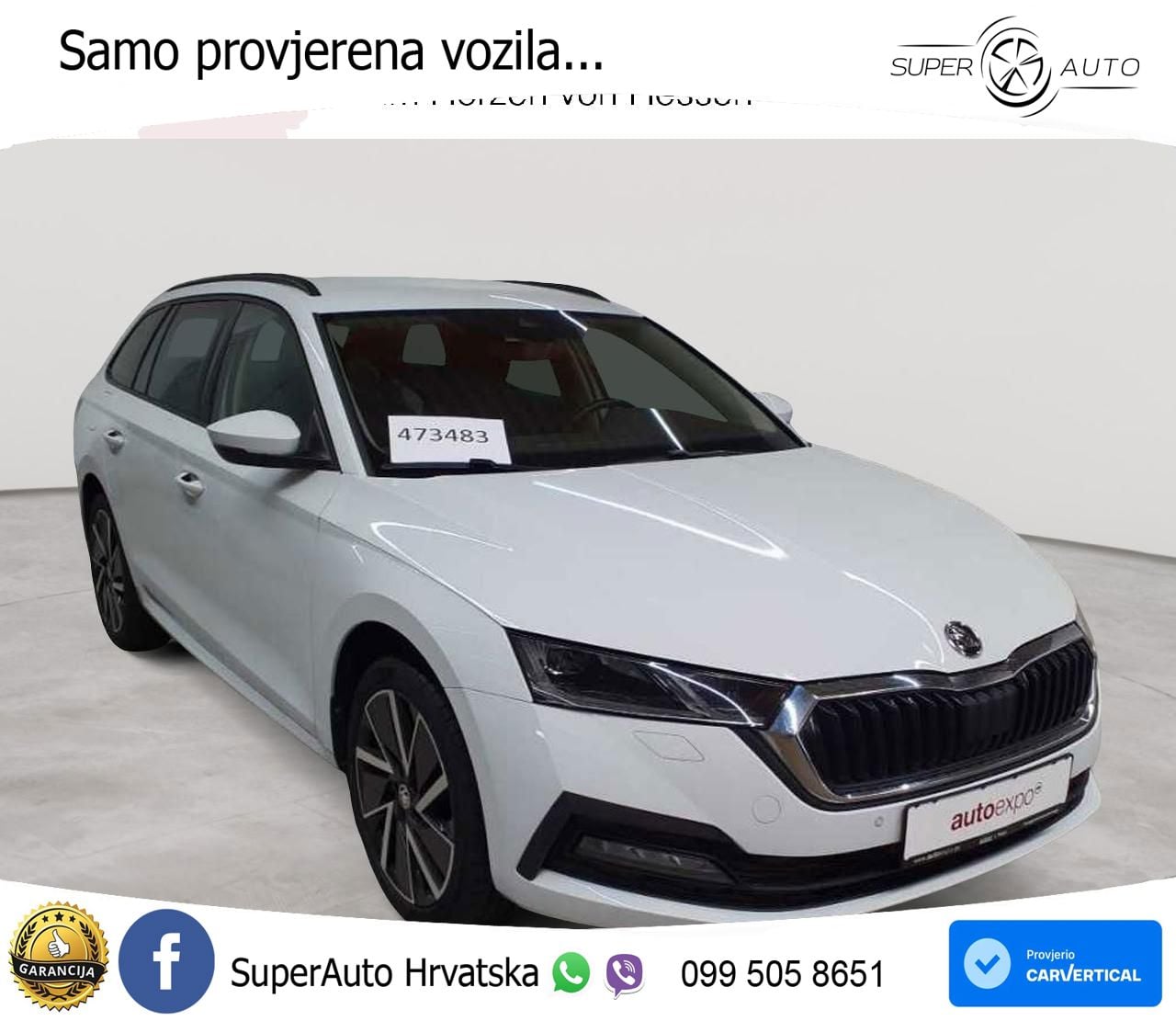 Škoda Octavia Combi 2.0 TDI (150 KS) DSG MATRIX+GR SJED+KAM