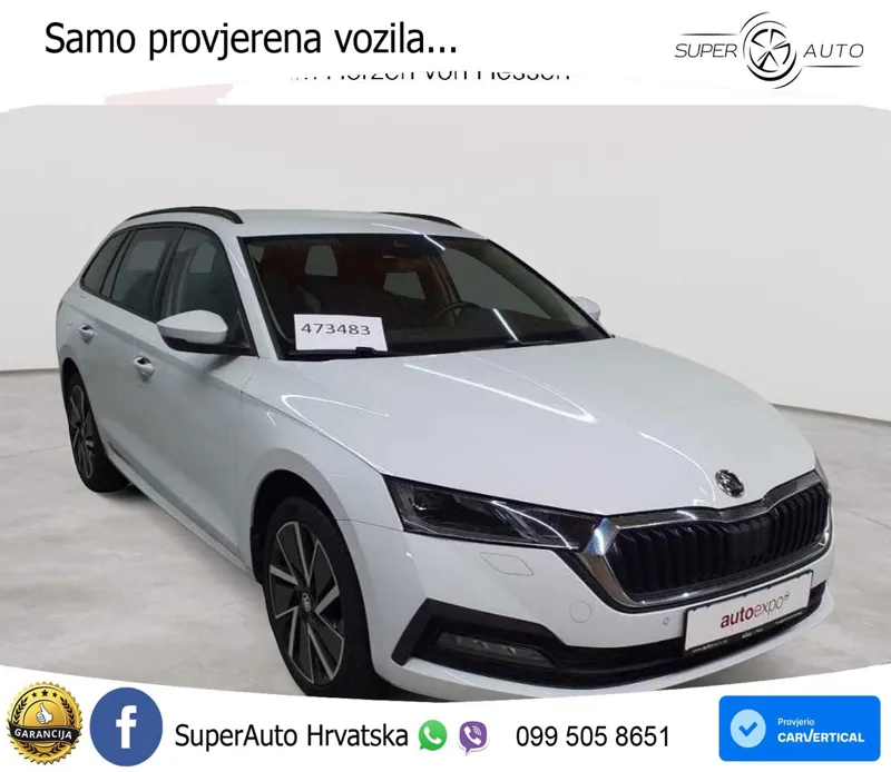 Škoda Octavia Combi 2.0 TDI (150 KS) DSG MATRIX+GR SJED+KAM