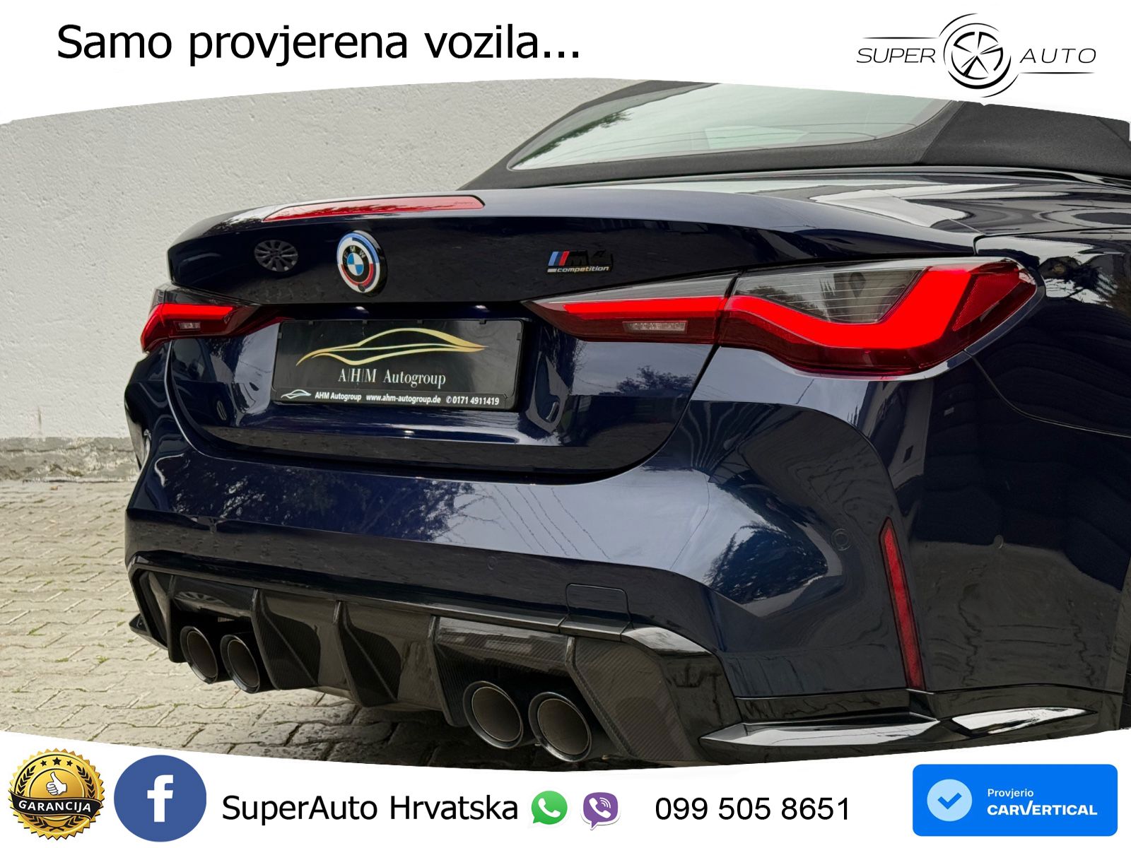 BMW M4 Convertible Competition 3.0 (510 KS) xDrive Steptronic LED+GR SJED+ACC