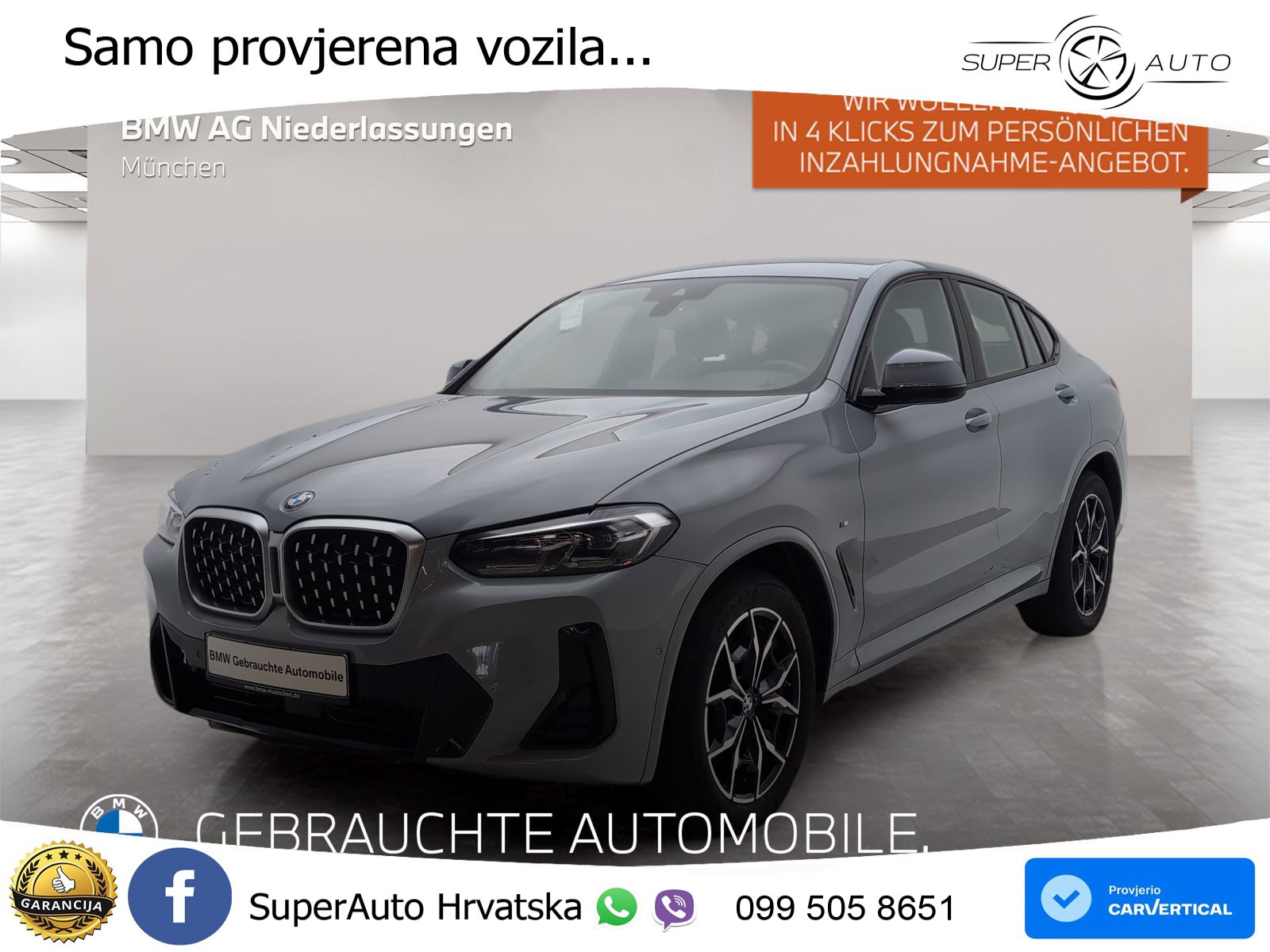 BMW X4 30d (286 KS) xDrive Steptronic M Sport LED+GR SJED+ACC