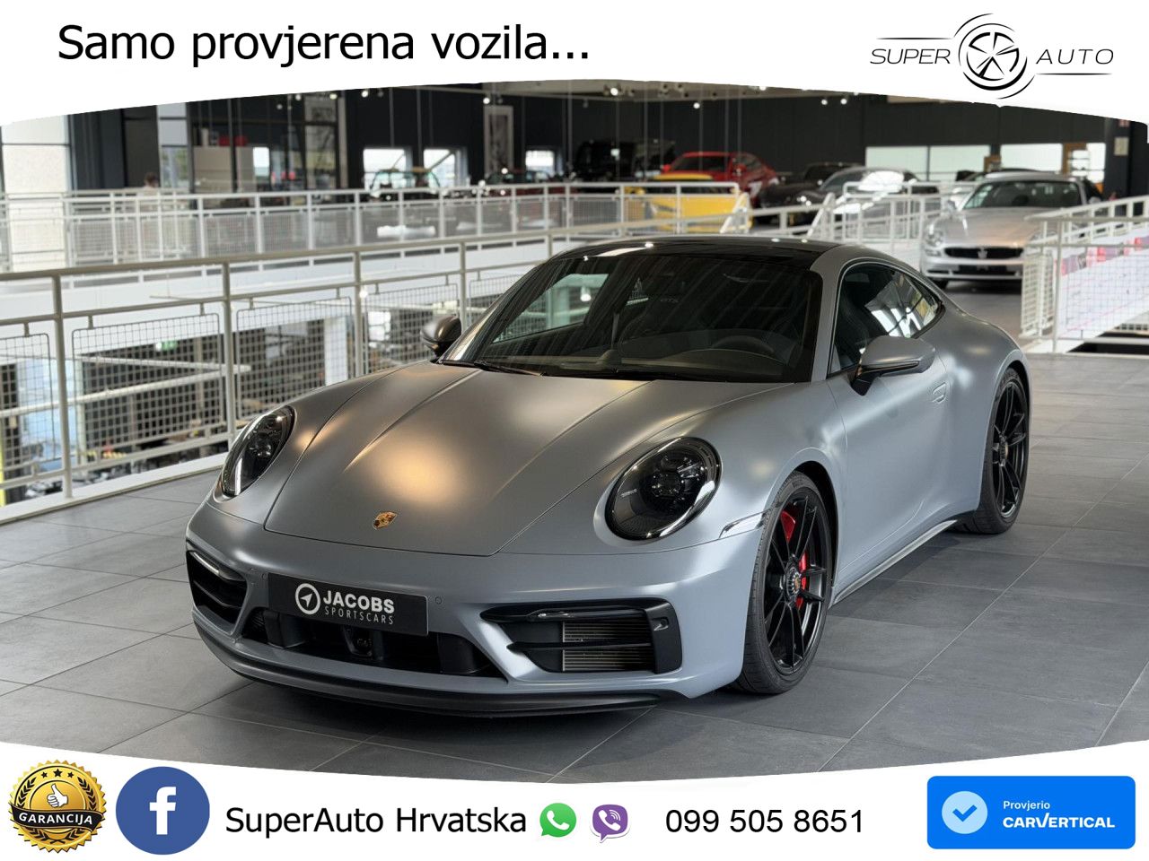 Porsche 911 Carrera 4 GTS 3.0 (480 KS) PDK MATRIX+GR SJED+KAM